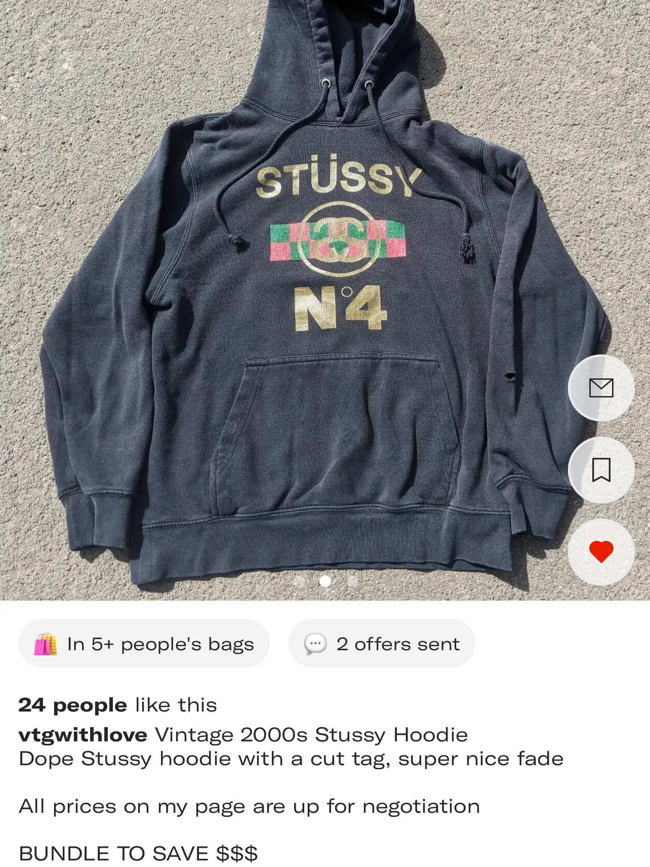 Stussy discount gucci hoodie