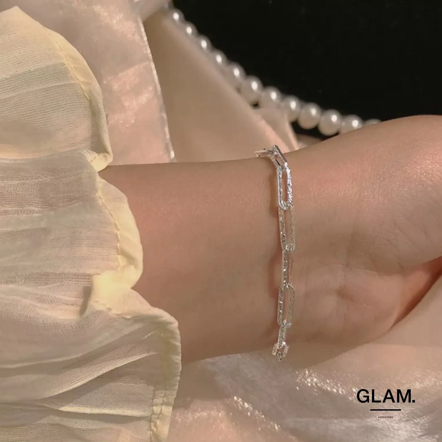 Nuance Chain Bracelet Silver | Gallery posted by GLAM. | Lemon8