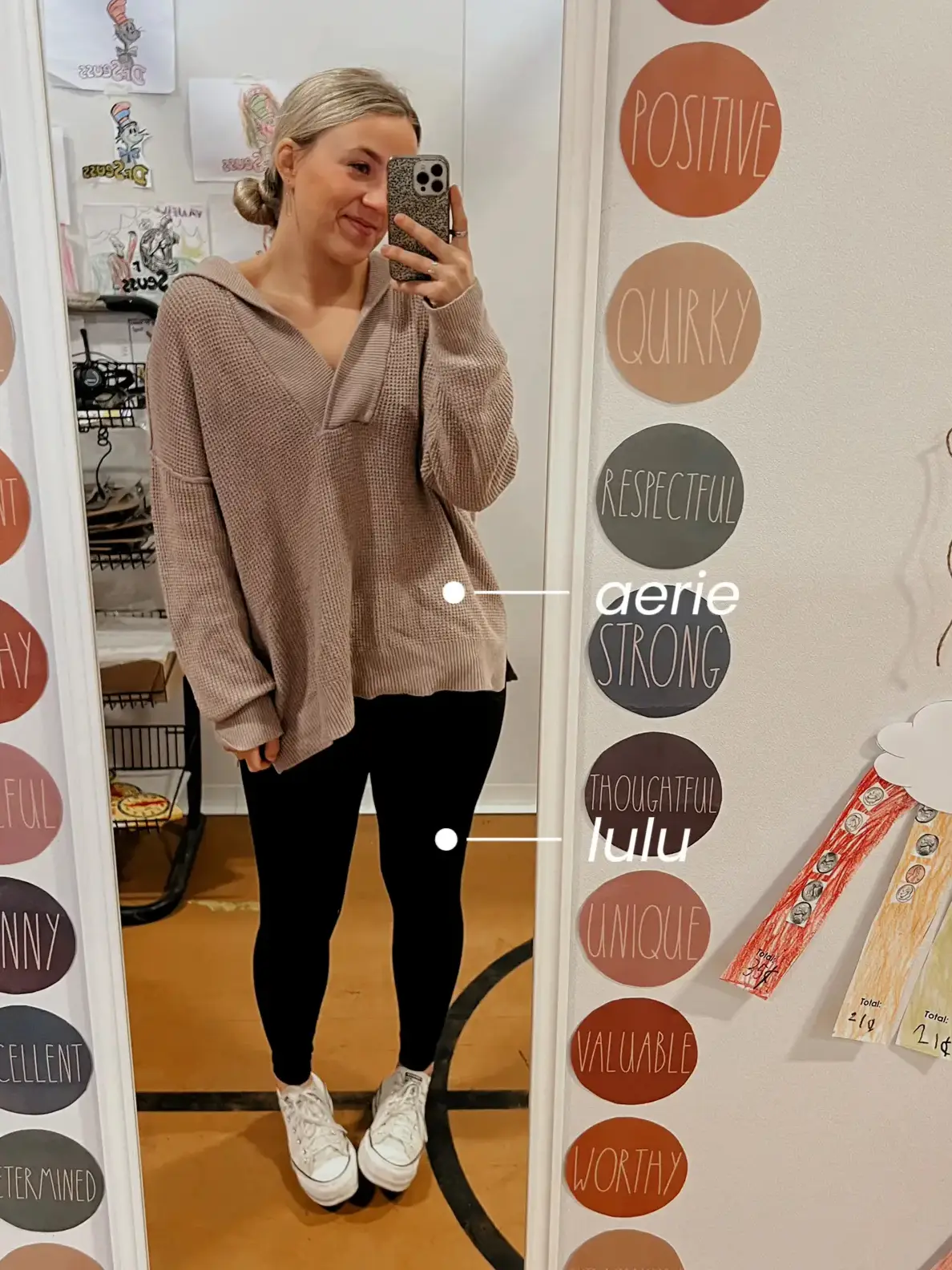 aerie style, aerie leggings, casual outfit inspo, abercrombie style,  abercrombie