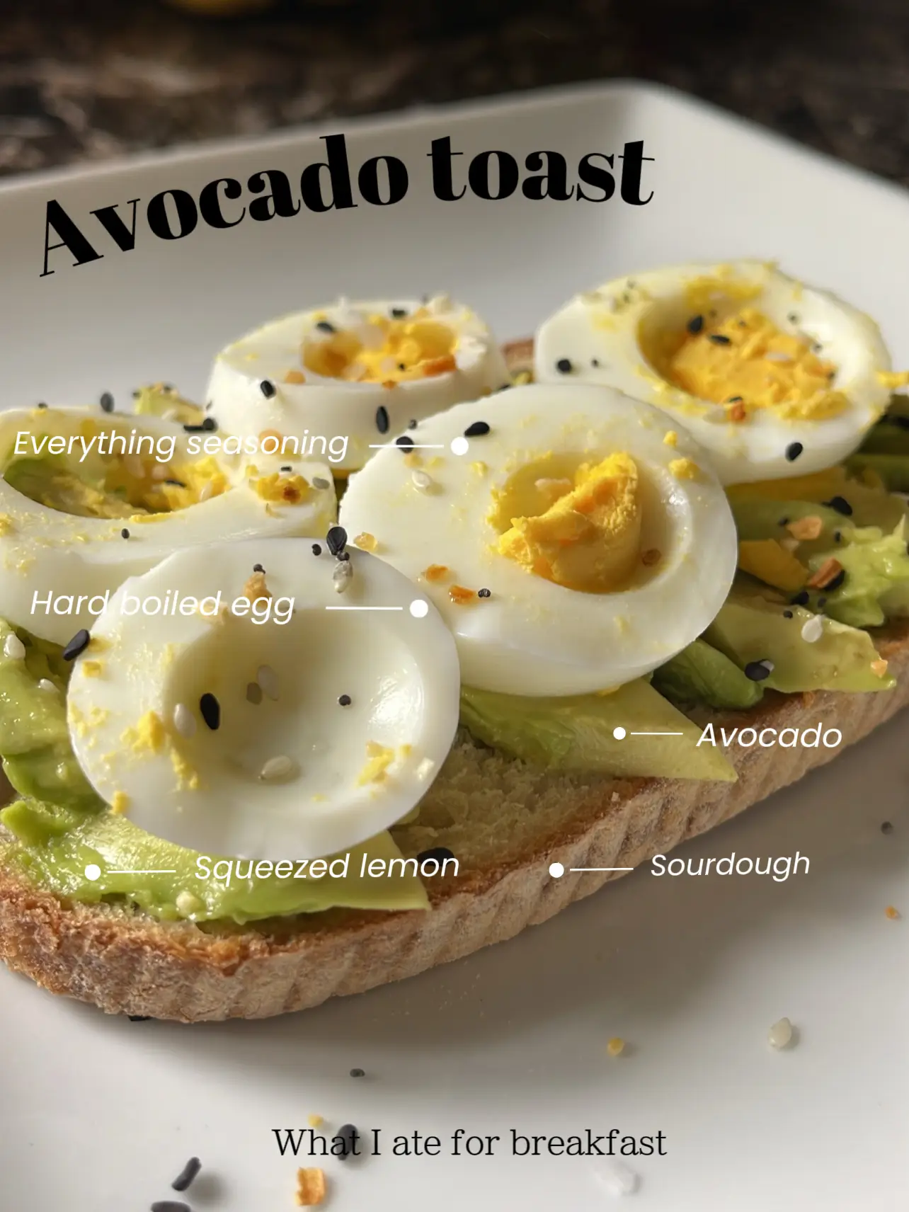 Avocado Toast with Everything Bagel Seasoning - This Jess Cooks