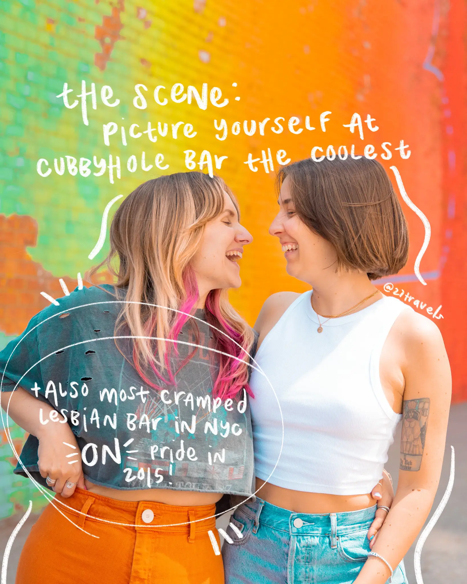 The story of how we met 🫶🏻✨🏳️‍🌈🌈 | Gallery posted by Gabi + Shanna |  Lemon8