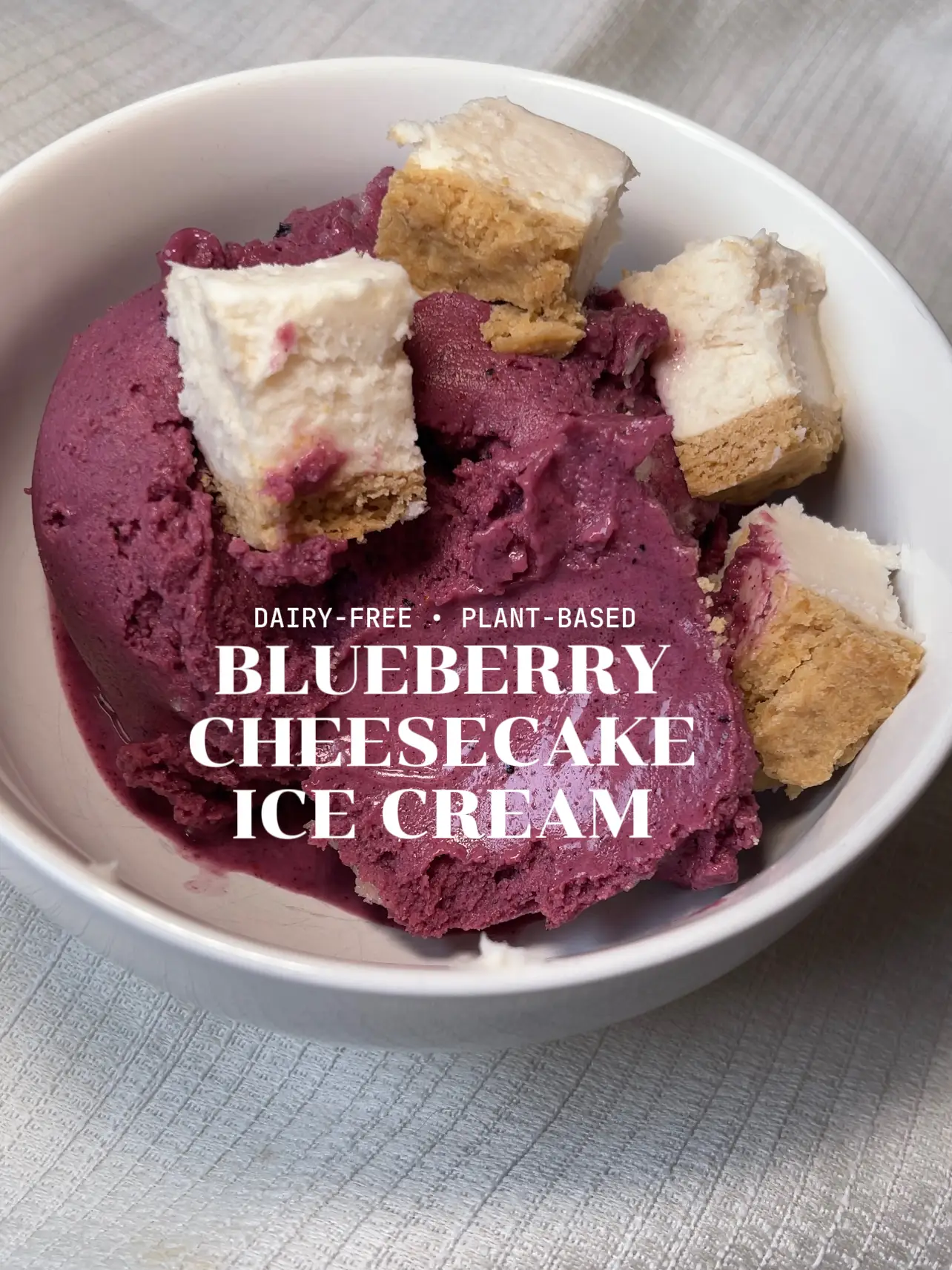 Blueberry Matcha Green Tea Ice Cream: Vegan Ninja Creami Recipe