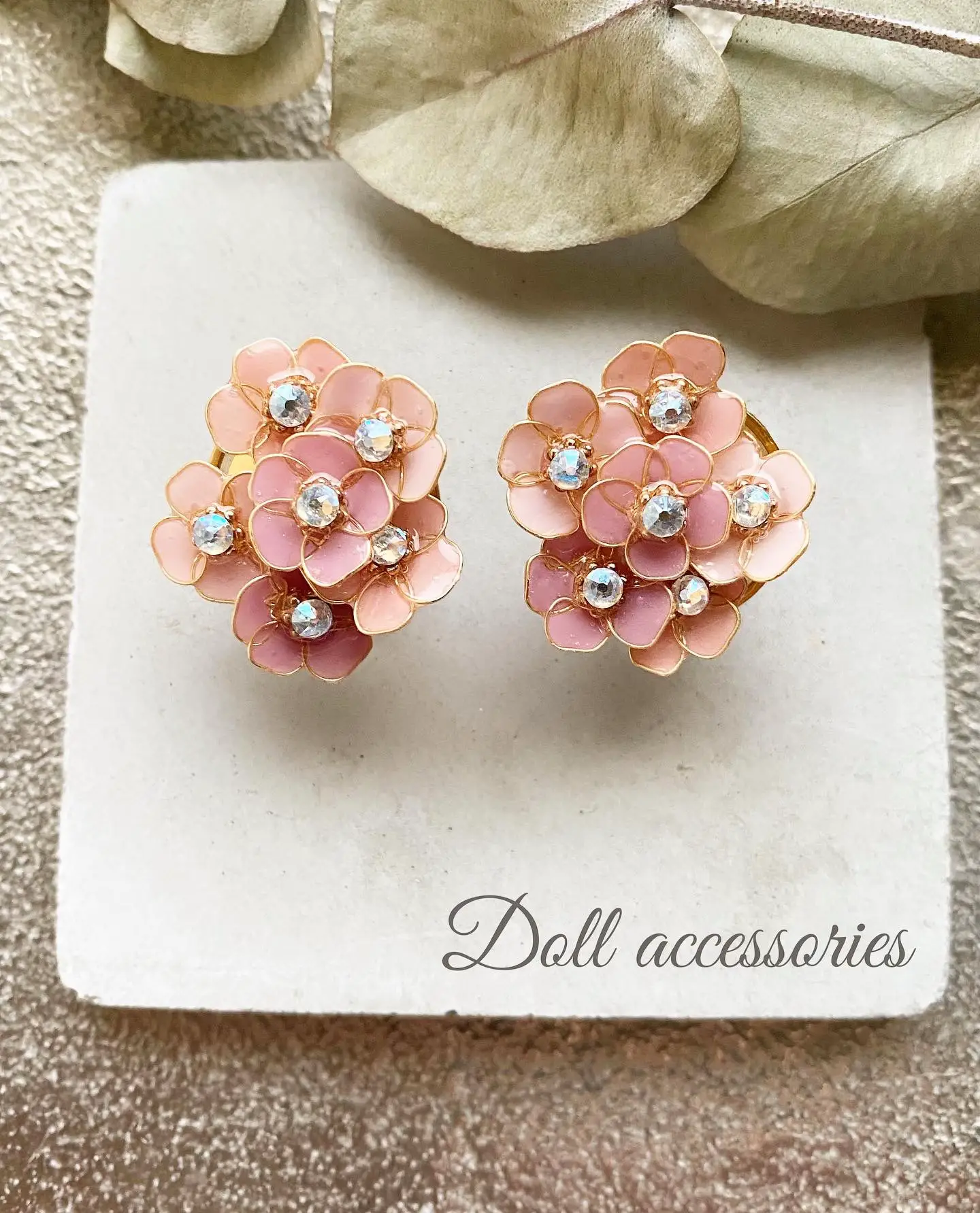 🌸ワイヤーフラワーのイヤーアクセサリー🌸 | DOLLアクセサリー