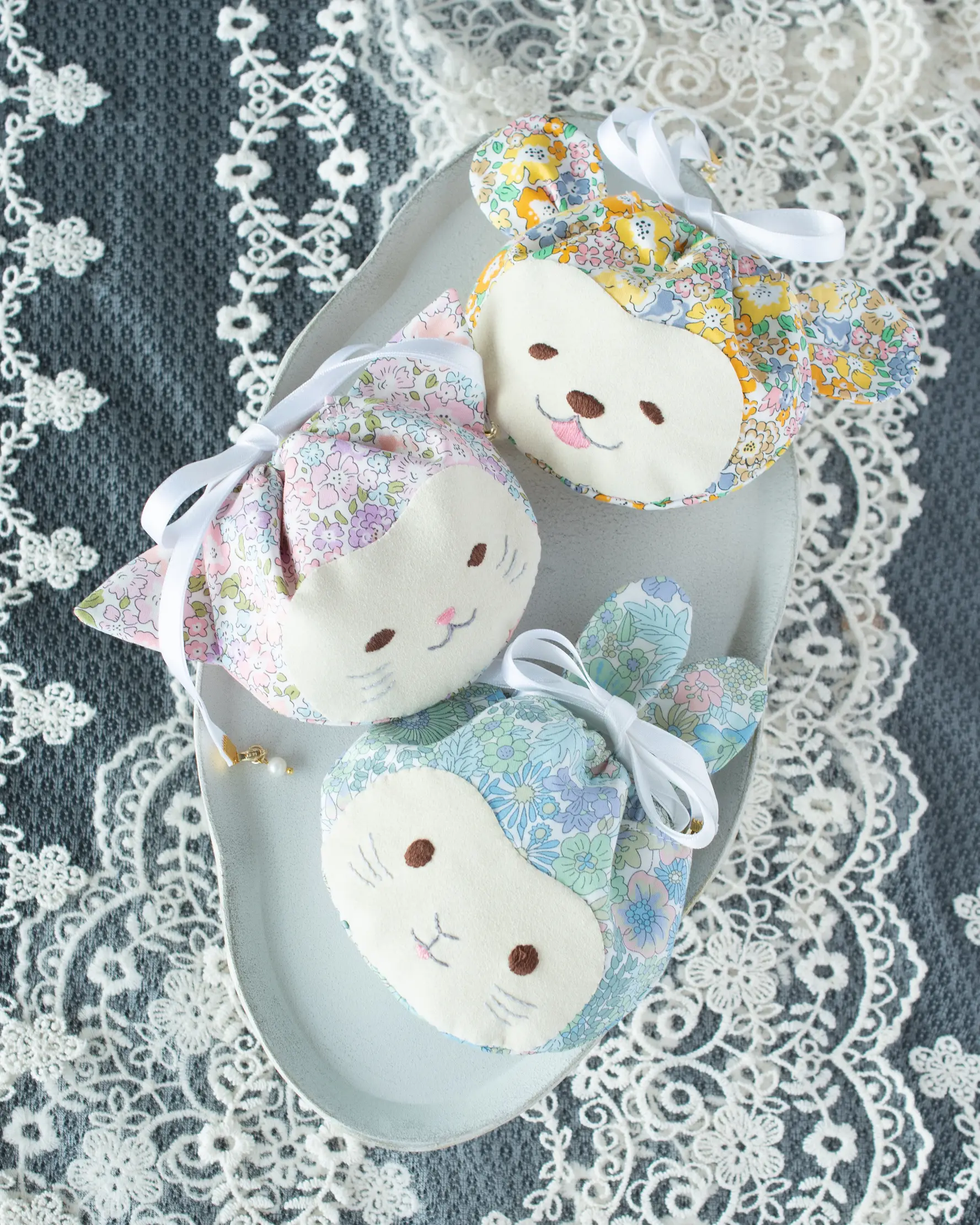 リバティ ハンドメイド がま口キーホルダー552 リバティ ハンドメイド がま口キーホルダー552