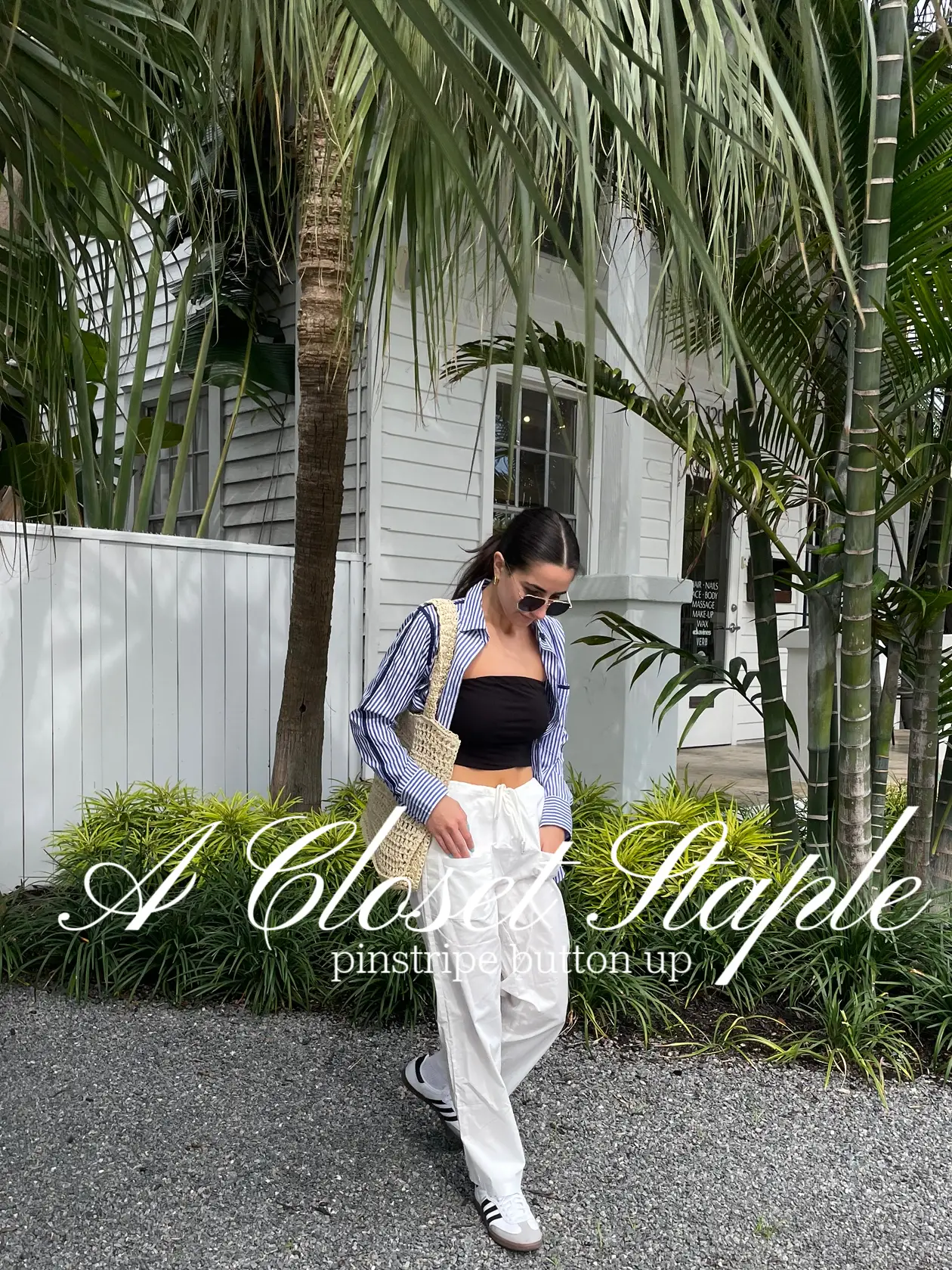 人気ブランドを YELLO to tips PALM TANK 5 TOP AND PANTS SET♡ are