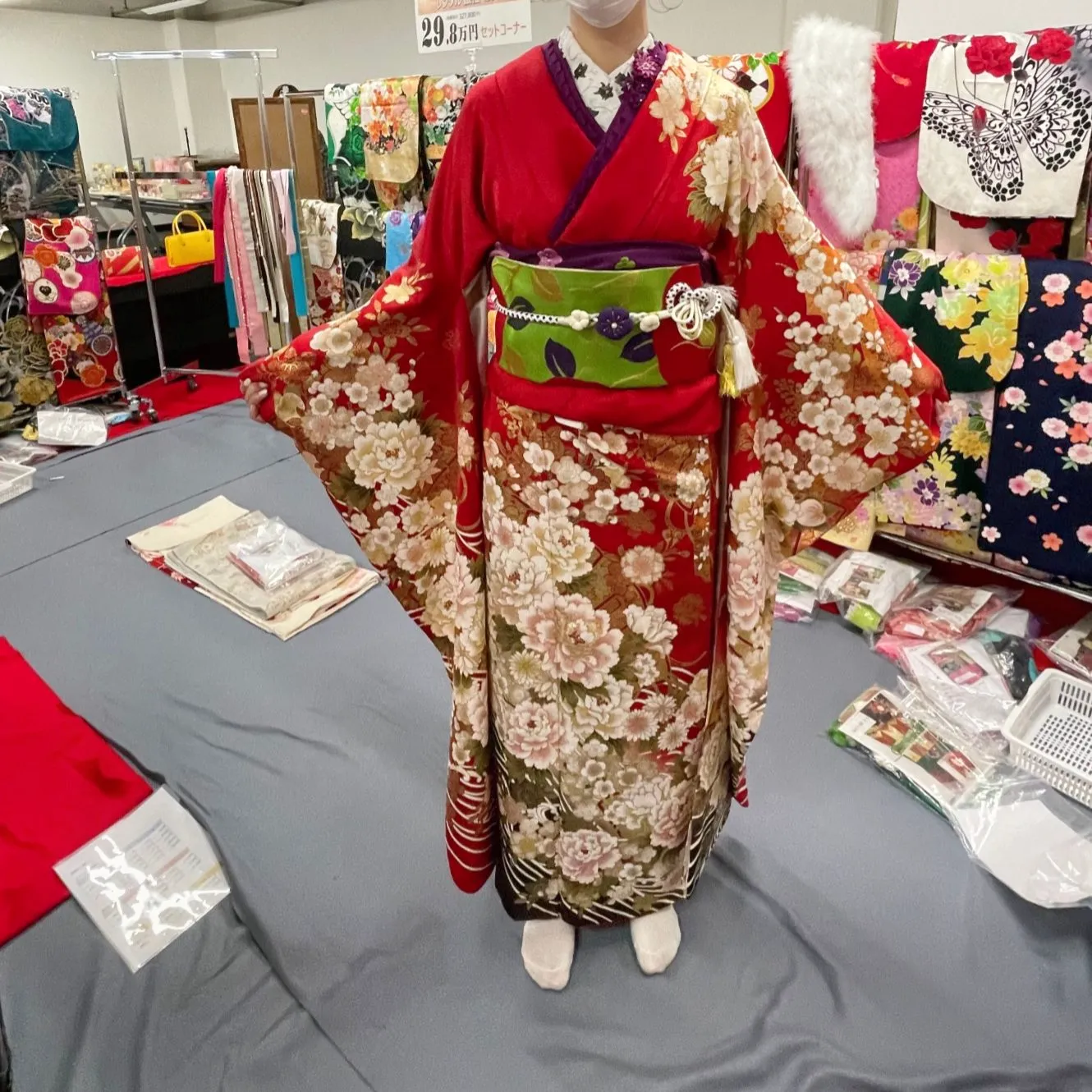 振袖 1式セット 記し 永久クリーニング付 