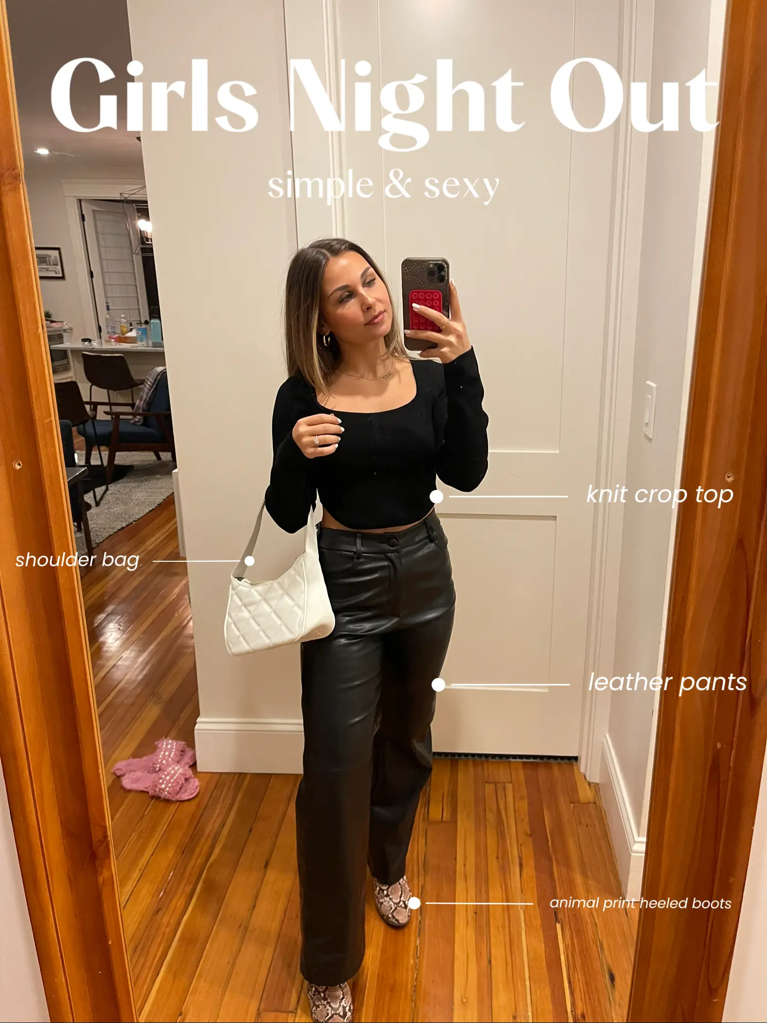 19 top Leather Pants Outfit Ideas for A Girls Night Out ideas in 2024
