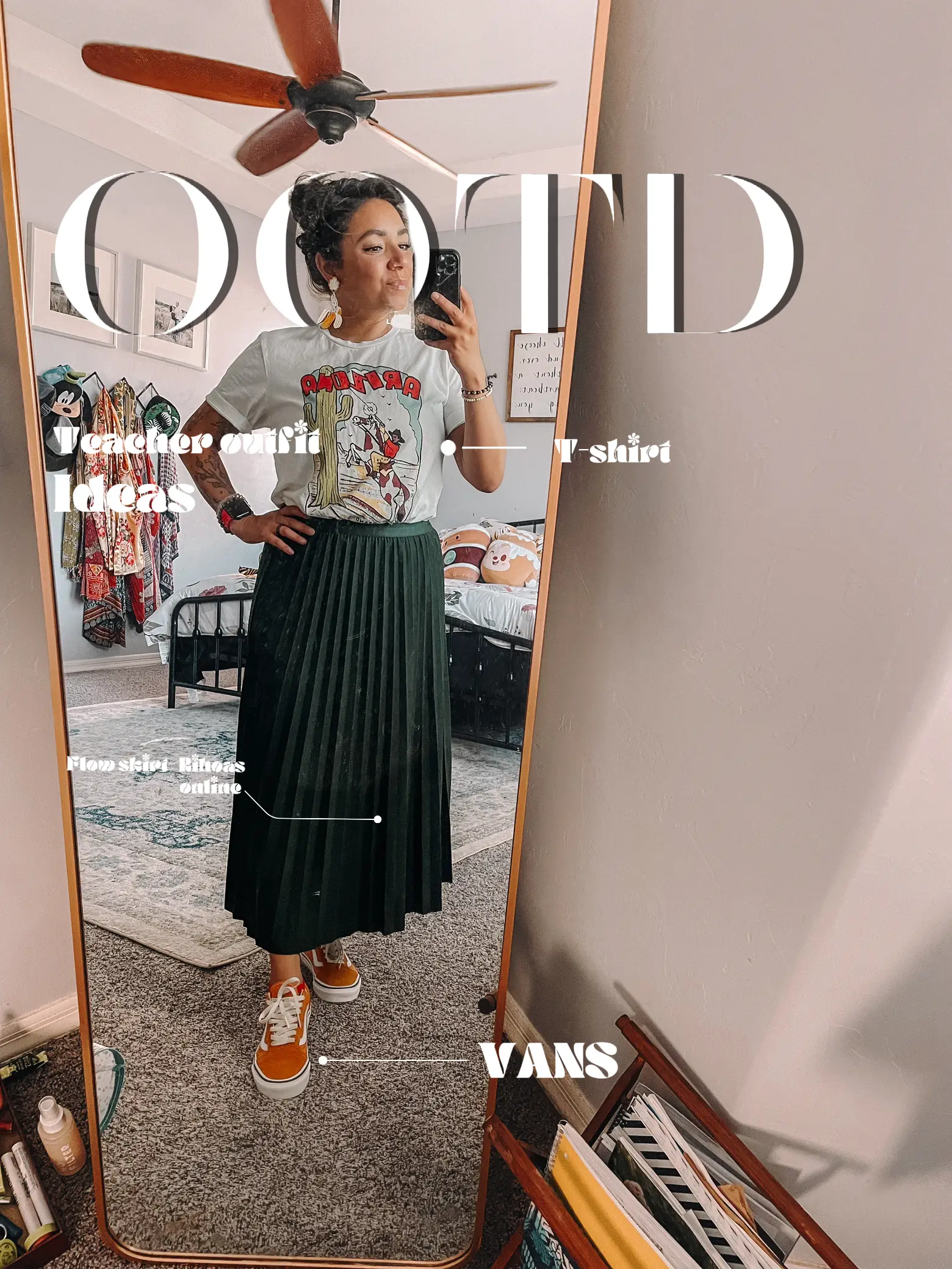 Long skirt with outlet vans