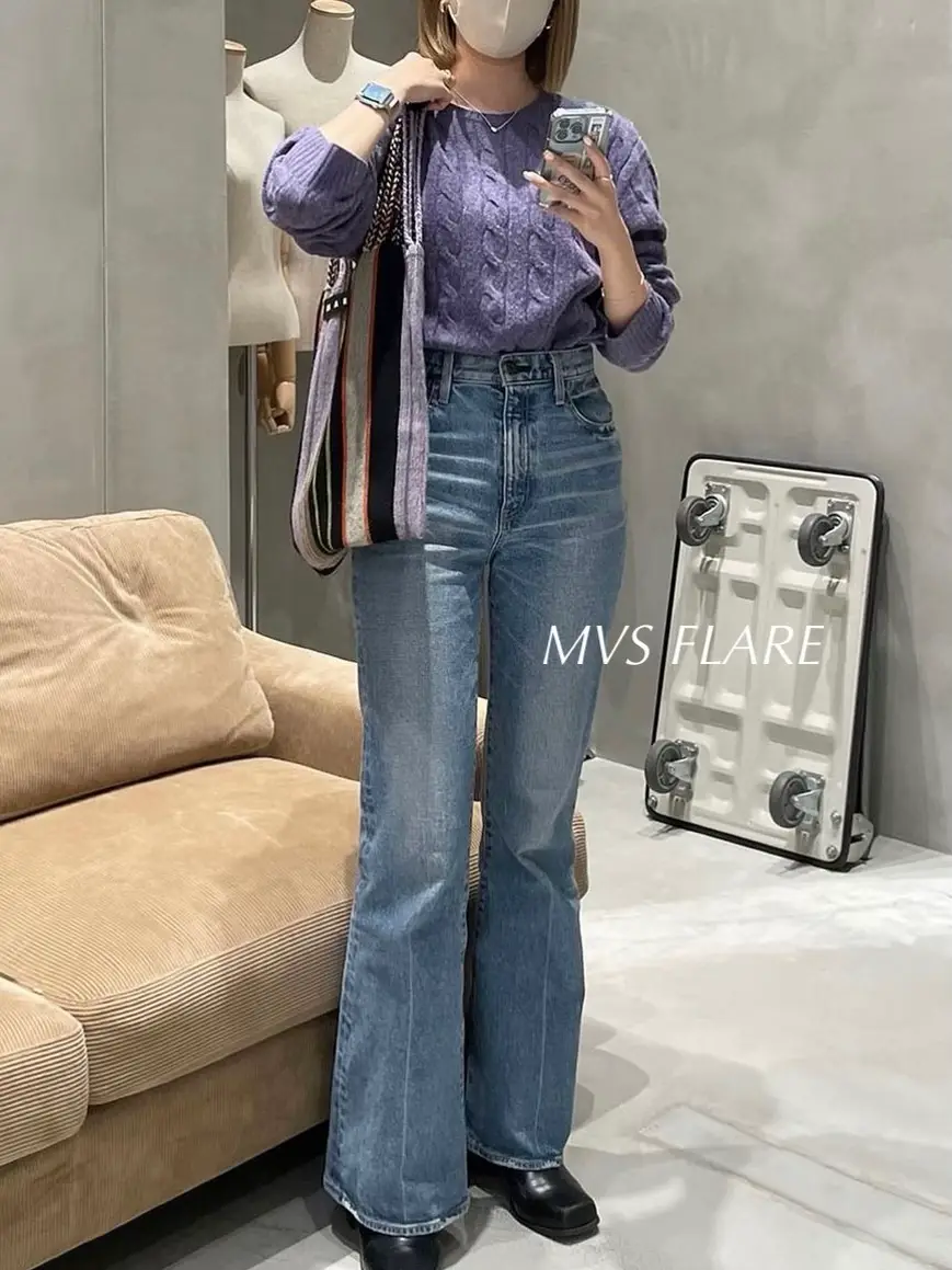 最終SALE 低身長必見！！moussy mvs flare 23 - パンツ