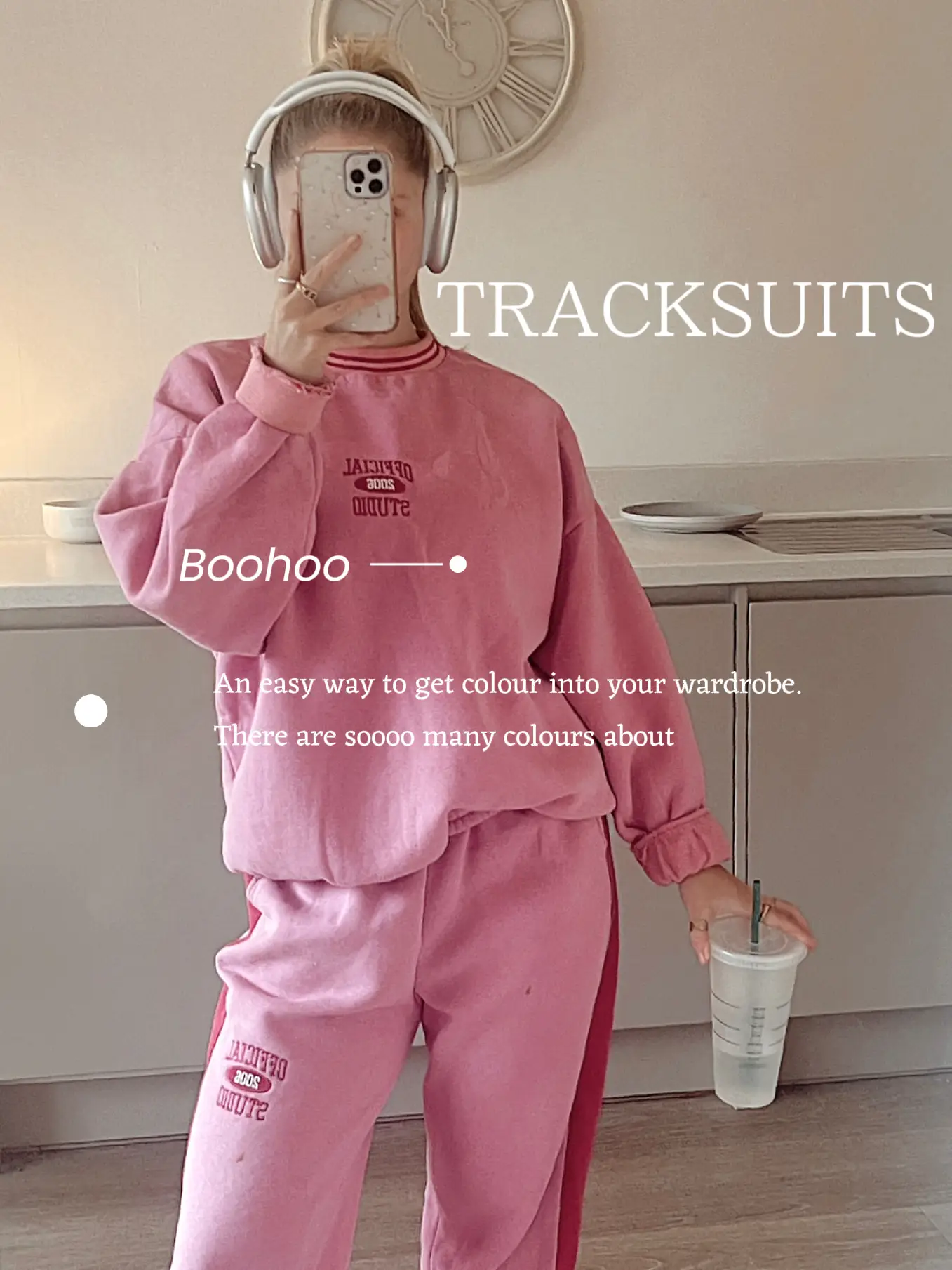 RENEW PRETTYLITTLETHING Pink Oversized Fit Sweatpants