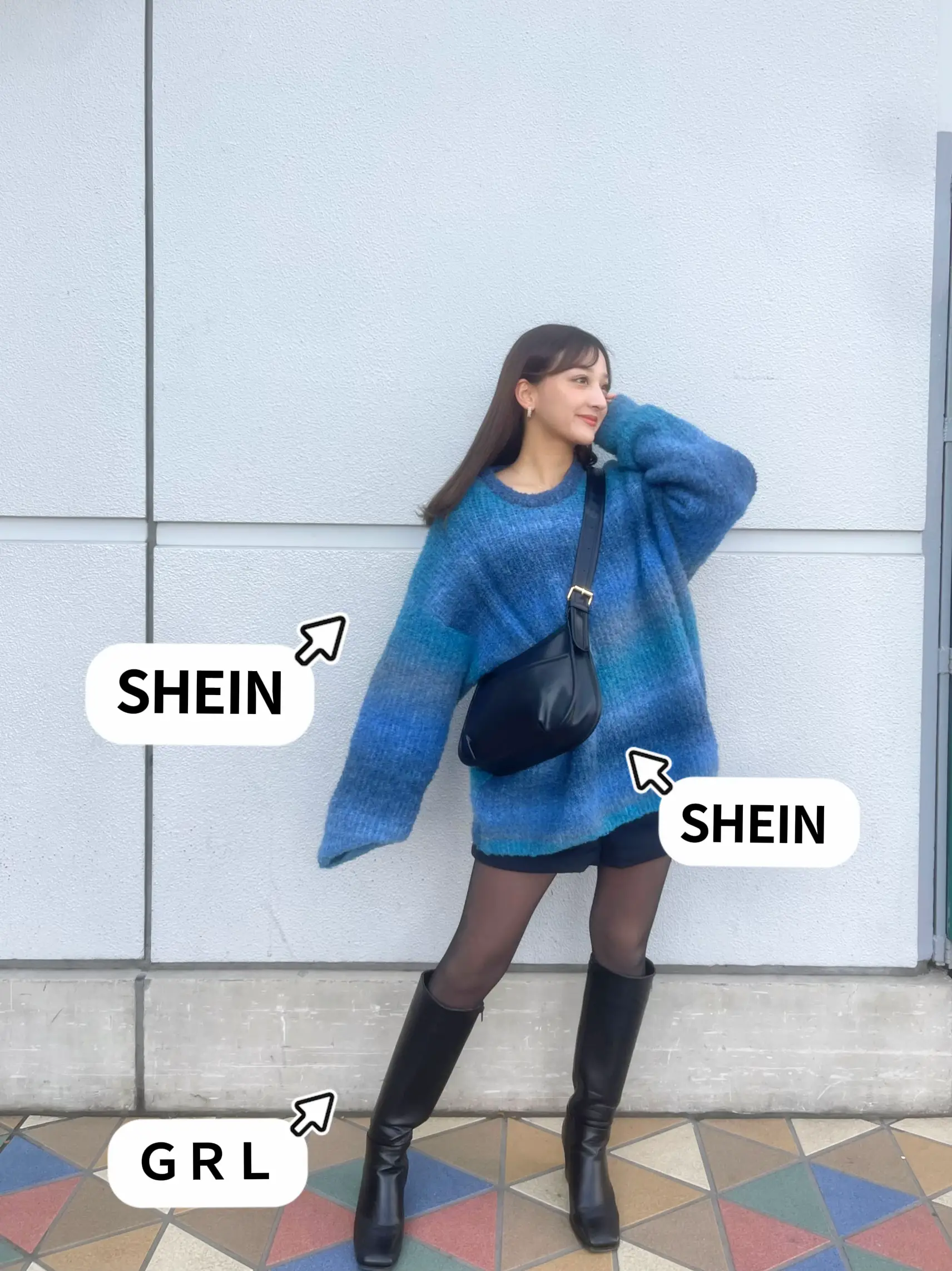 Strongest knit winter coordination using SHEIN of petit plastic