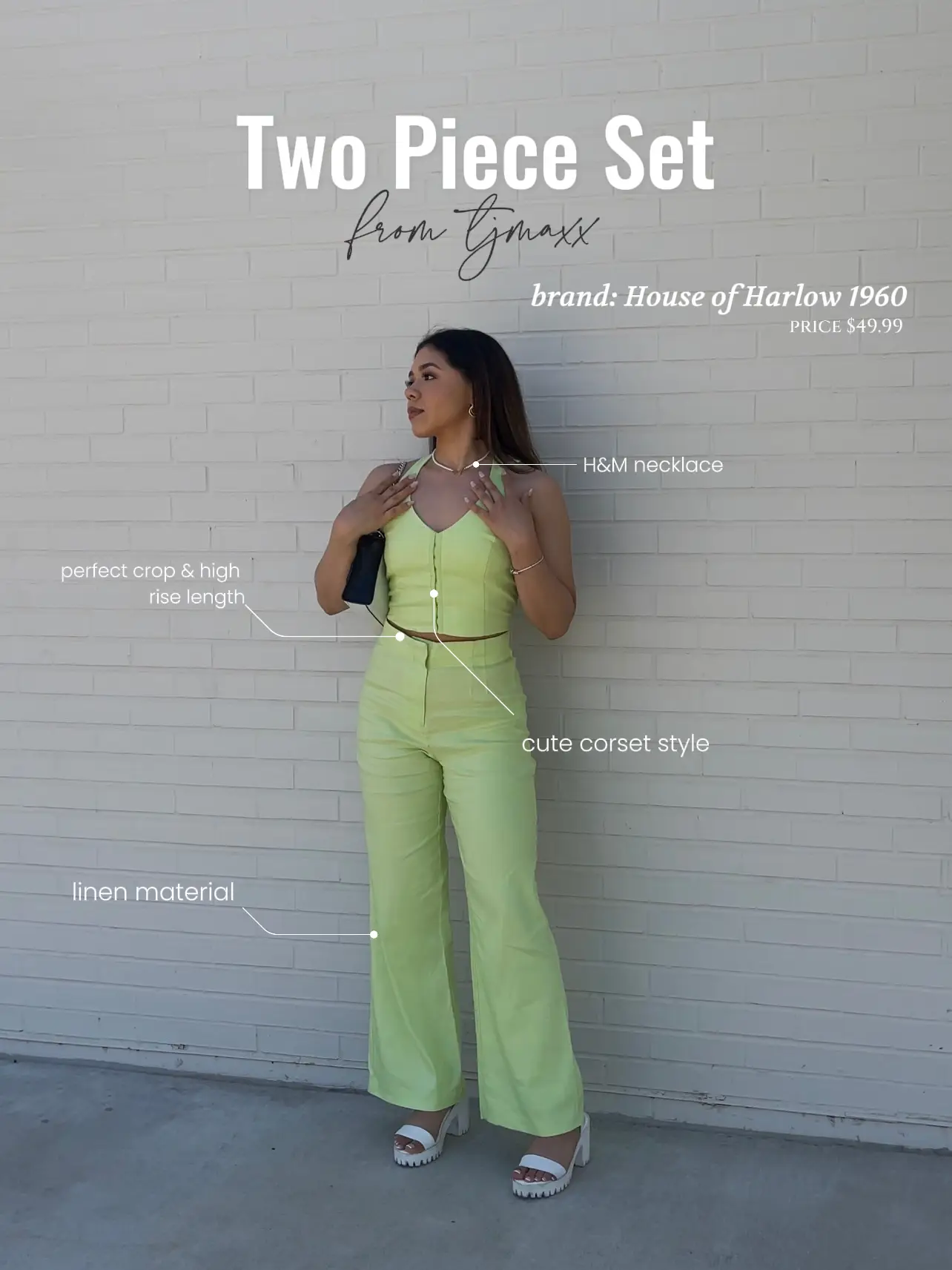 H and m two piece outlet set