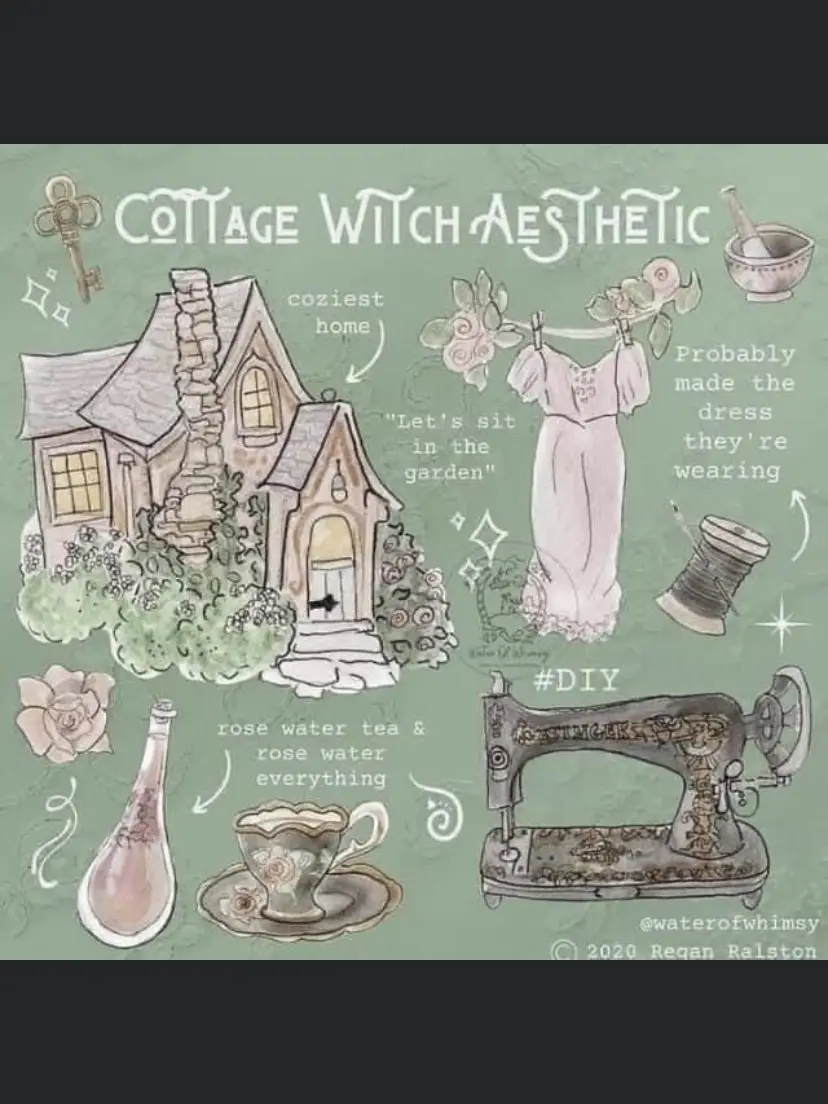 Cottage Witch Cottagecore Dress Village Witch Cottagecore Aesthetic