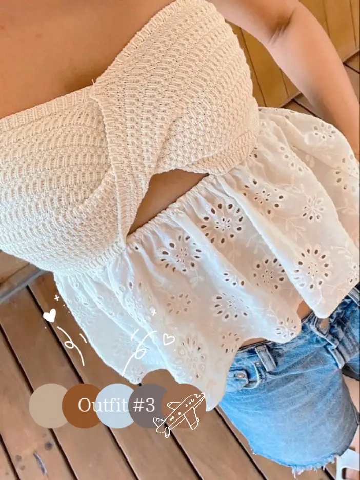 Layla White Long Sleeve Crochet Crop Top – Hey Samy