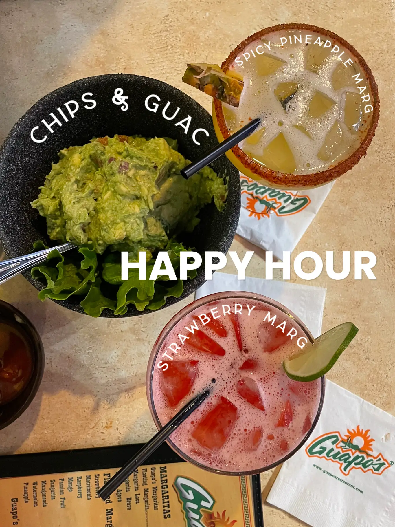 Guapos Happy Hour Specials - Lemon8 Search