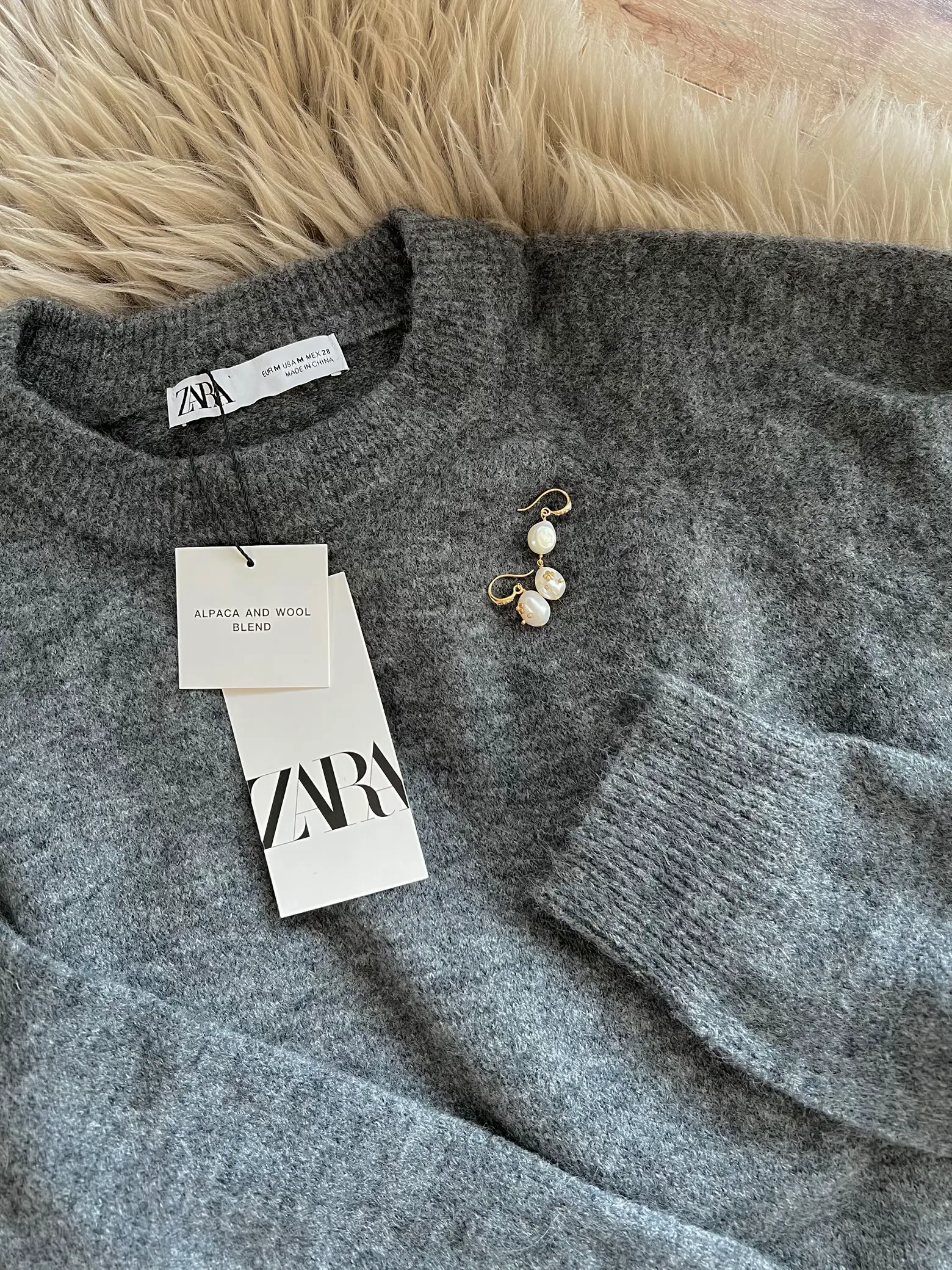 【完売品】ZARA ザラ　ニットケープコート⭐︎グレーM ZARA ザラ ニットケープコート S - メルカリ