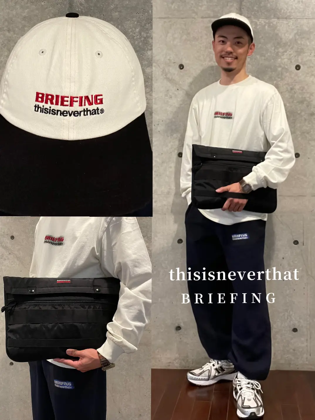 thisisneverthat × BRIEFING コラボ パーカータイププルオーバー