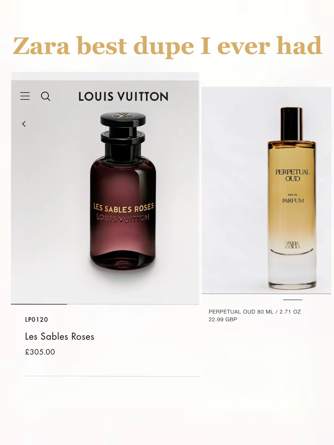 Smell super expensive super rich with this dupe of Louis Vuitton