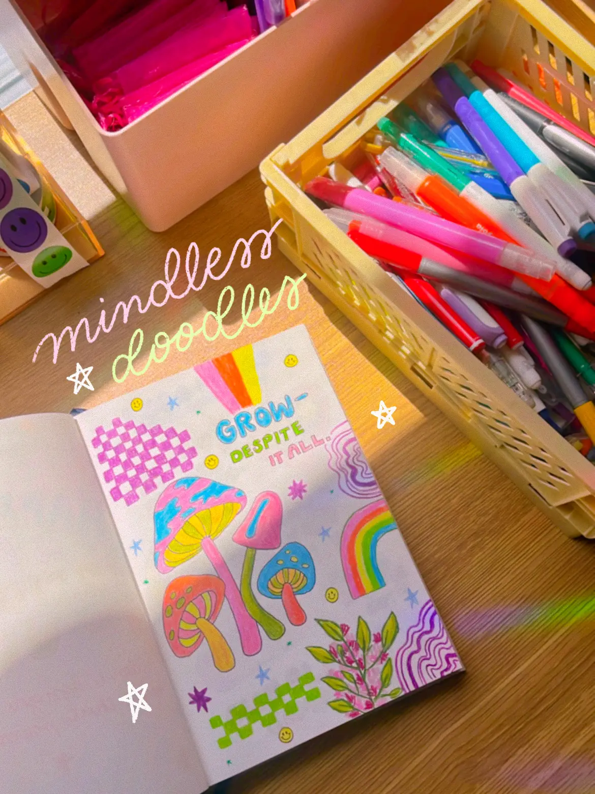 Cat Kitten Rainbow Personalized Notebook Sketchbook Custom