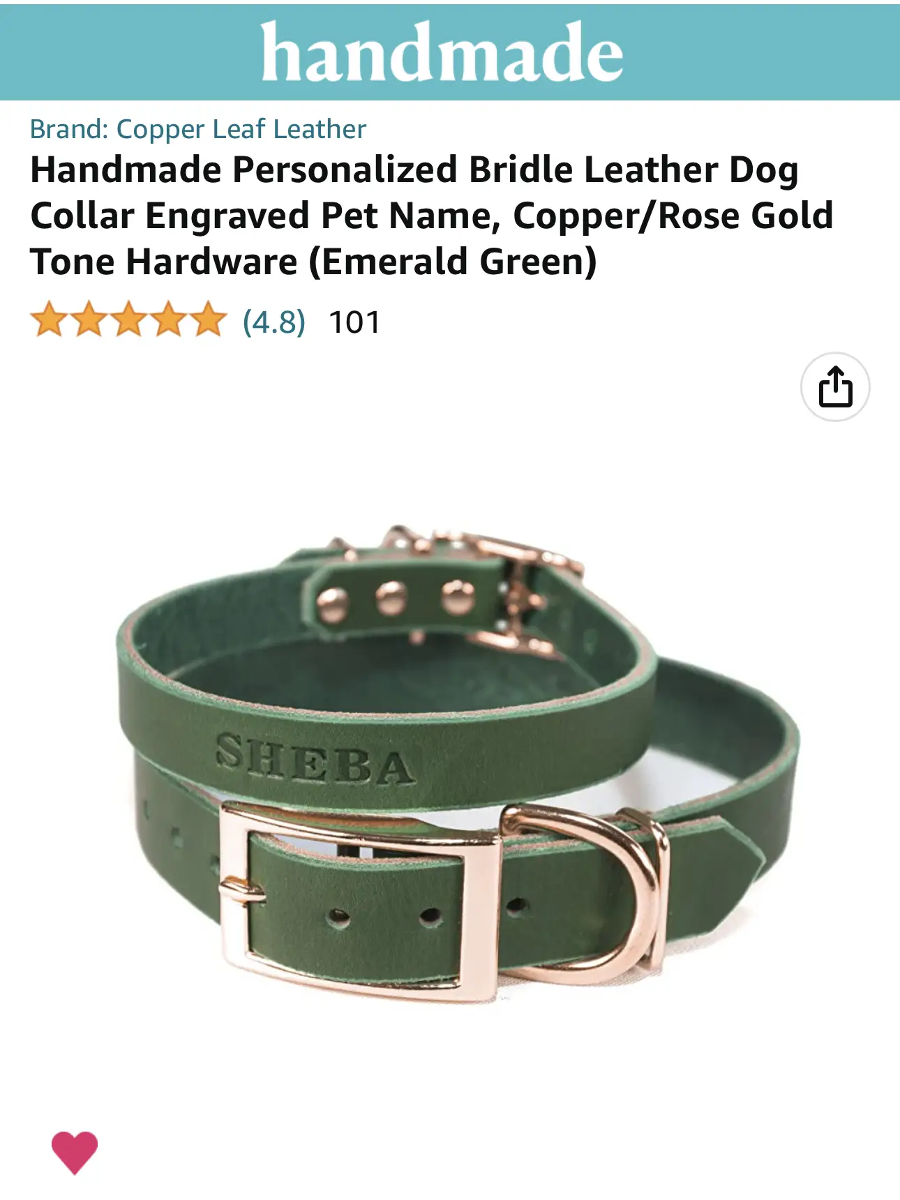  Handmade Personalized Bridle Leather Dog Collar Engraved Pet  Name, Copper/Rose Gold Tone Hardware (Black) : Handmade Products