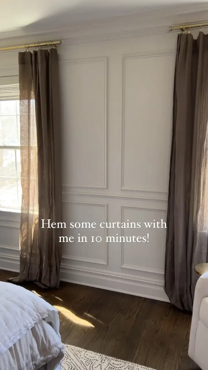 No-sew hemming tape for curtains, Video published by Girlonthehudson