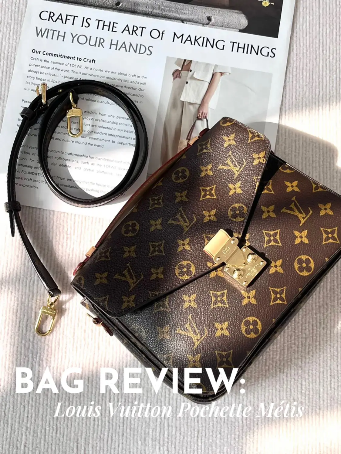 Pochette Metis Versus The Pochette Metis East West DHgate Dupe Bags -  Opinions &:What Fits In My Bag
