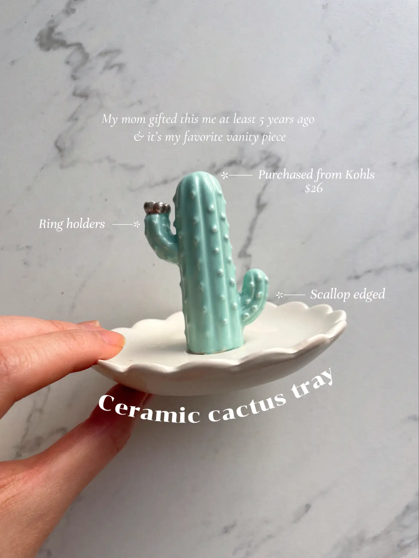 Ceramic Cactus Jewelry Tray Ring Holder For Jewelry - Temu