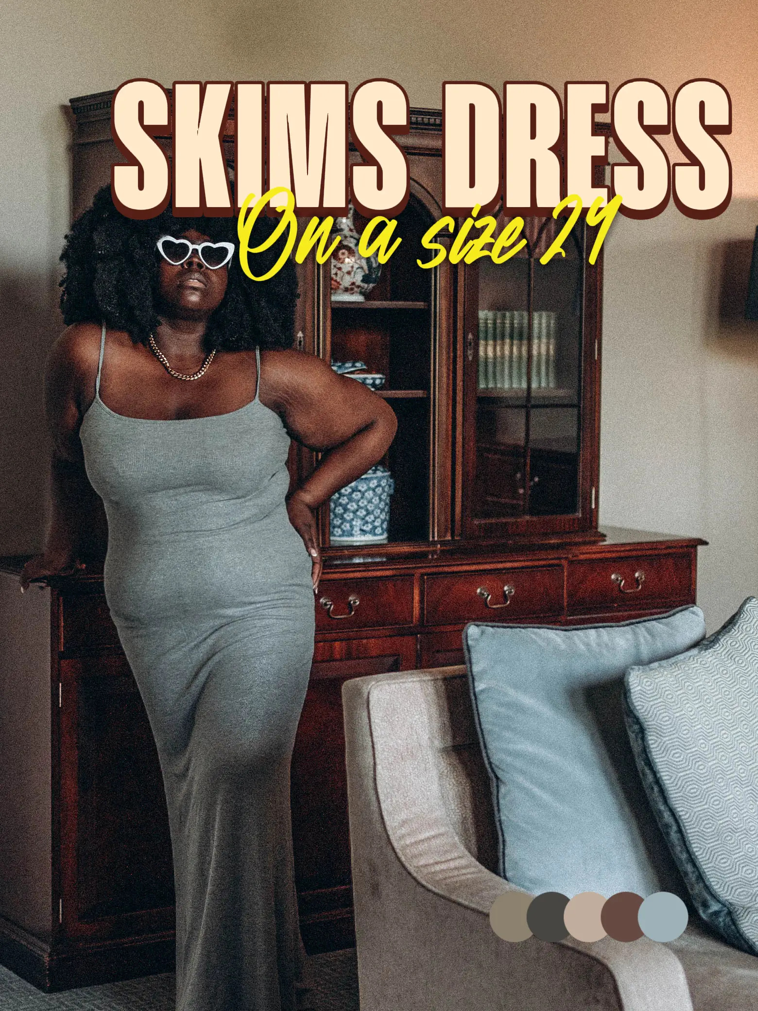 The famous SKIMS dress on a UK size 24✨🫶🍋, Gallery posted by  SteevieYeboah