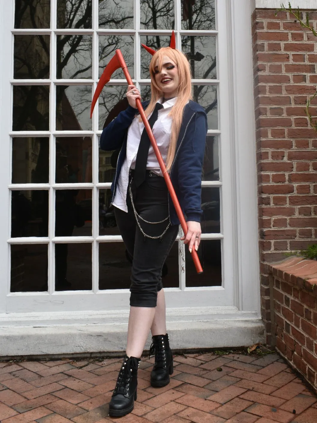 Self] As Power From Chainsaw Man with an awesome Denji cosplayer! : r/ cosplay