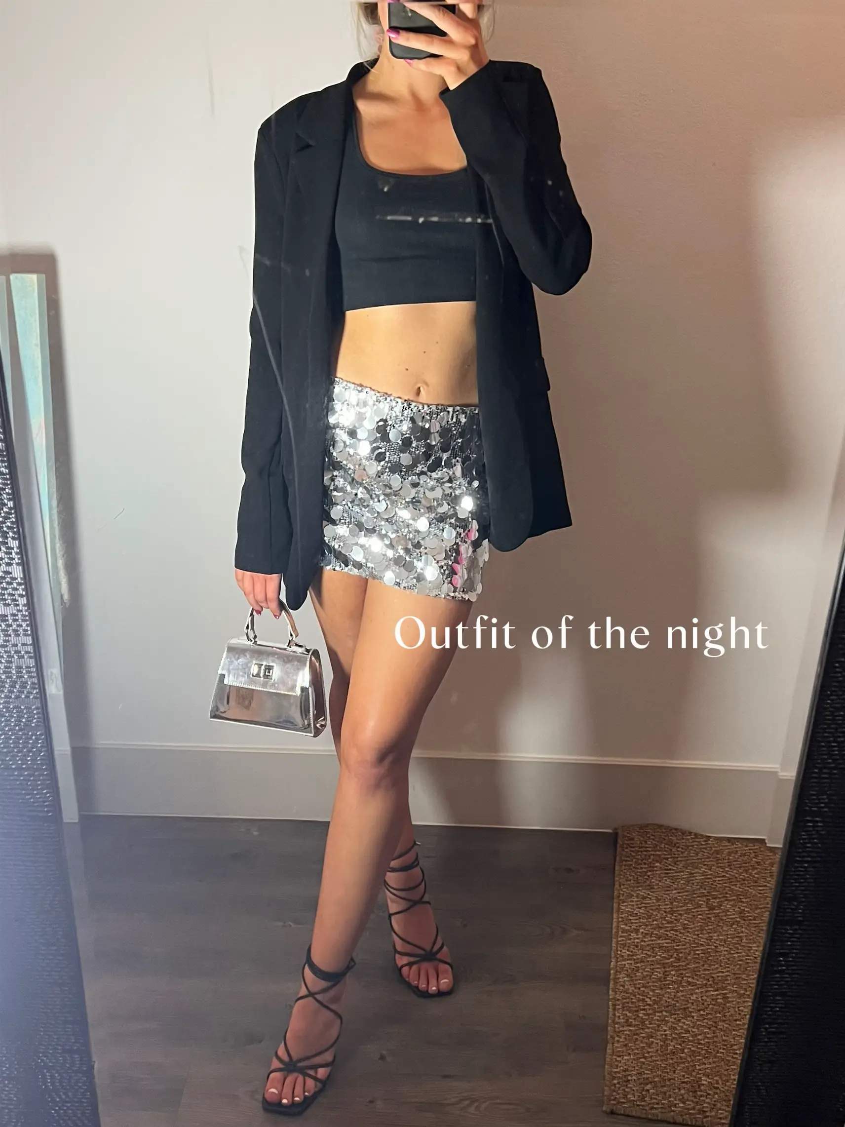 Sequin skirt outfit outlet 0f