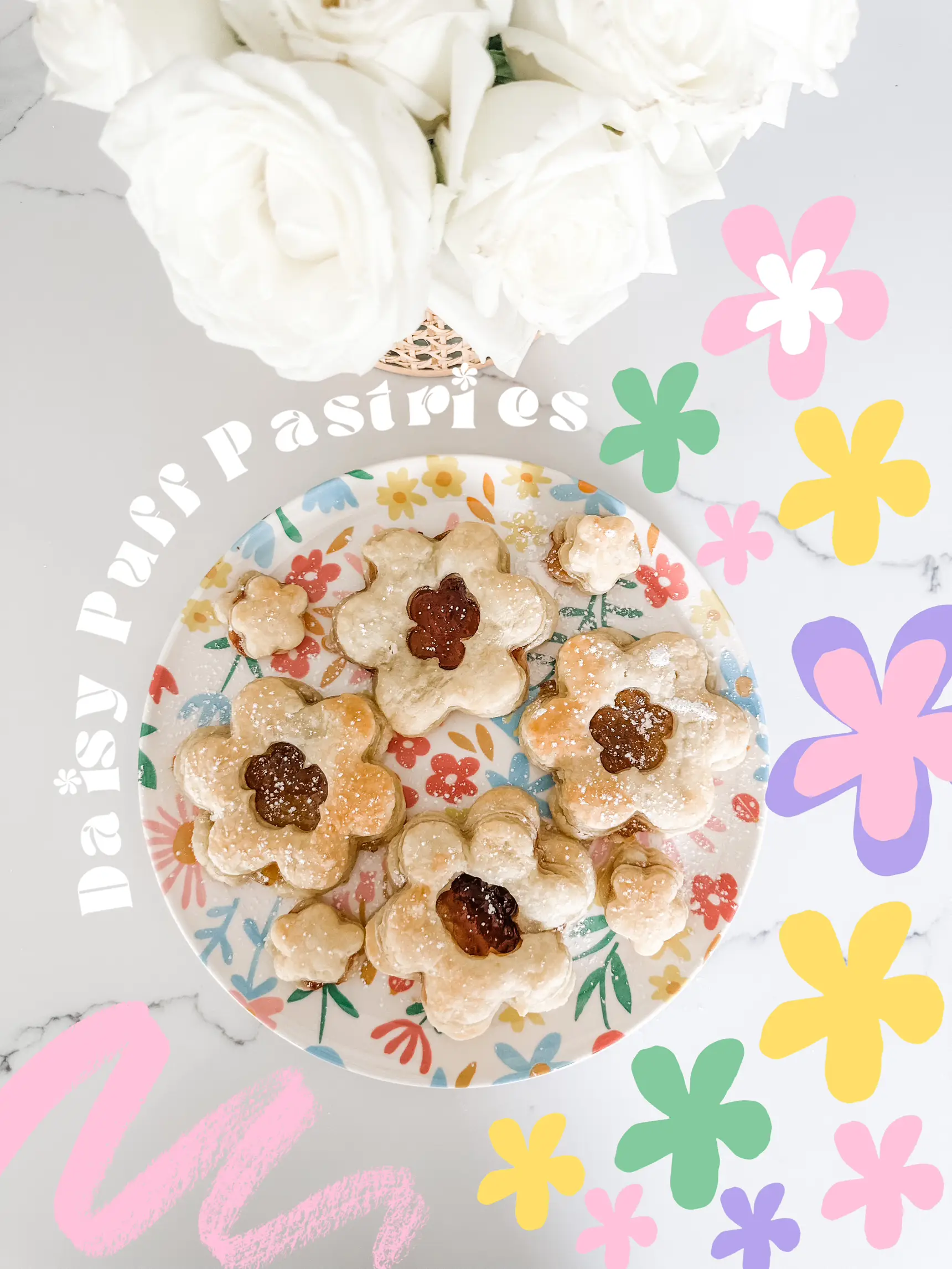Daisy Puff Pastries - Simple Recipe's images