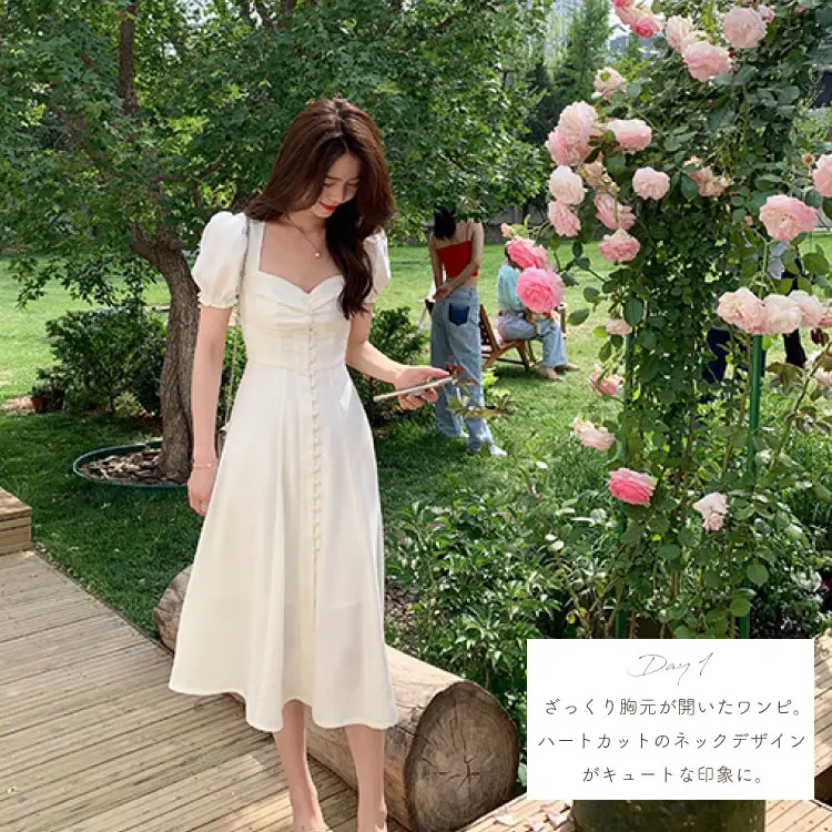 TORY BURCH レース ワンピース ホワイト 北川景子 波瑠 トリーバーチ