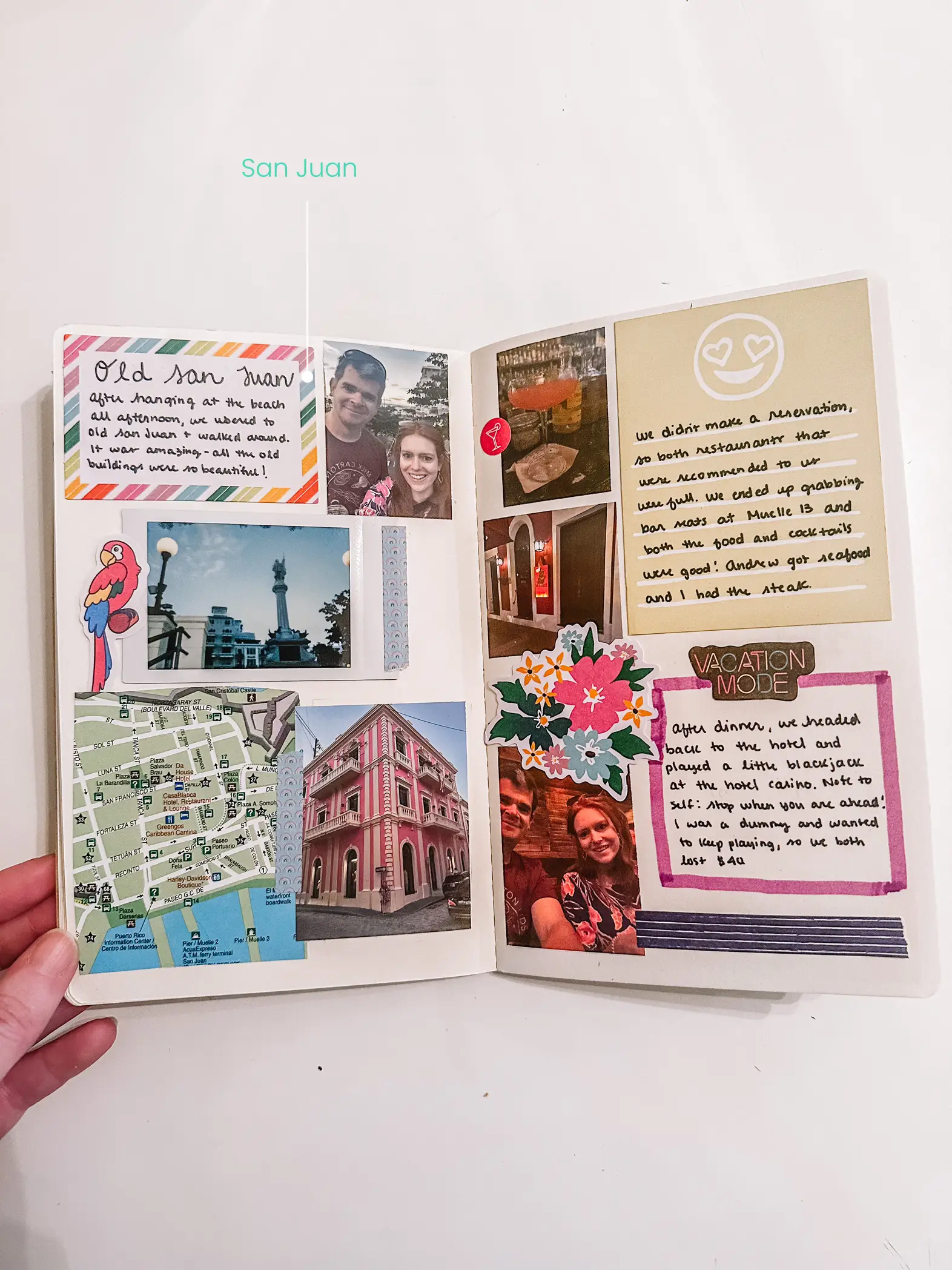 Travel journal pages and scrapbook inspiration - ideas for travel  journaling, art journaling, and s…