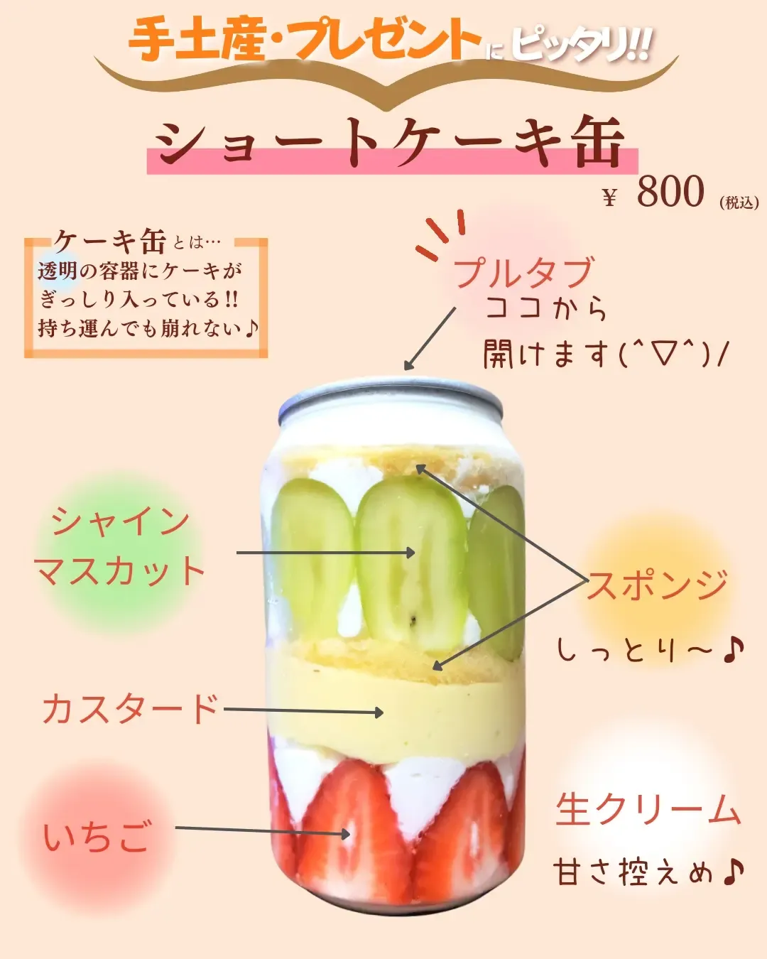 萌え断面❤️茨城にもあった、ケーキ缶💡 | 茨めし Map𓂃𓈒みさみさが