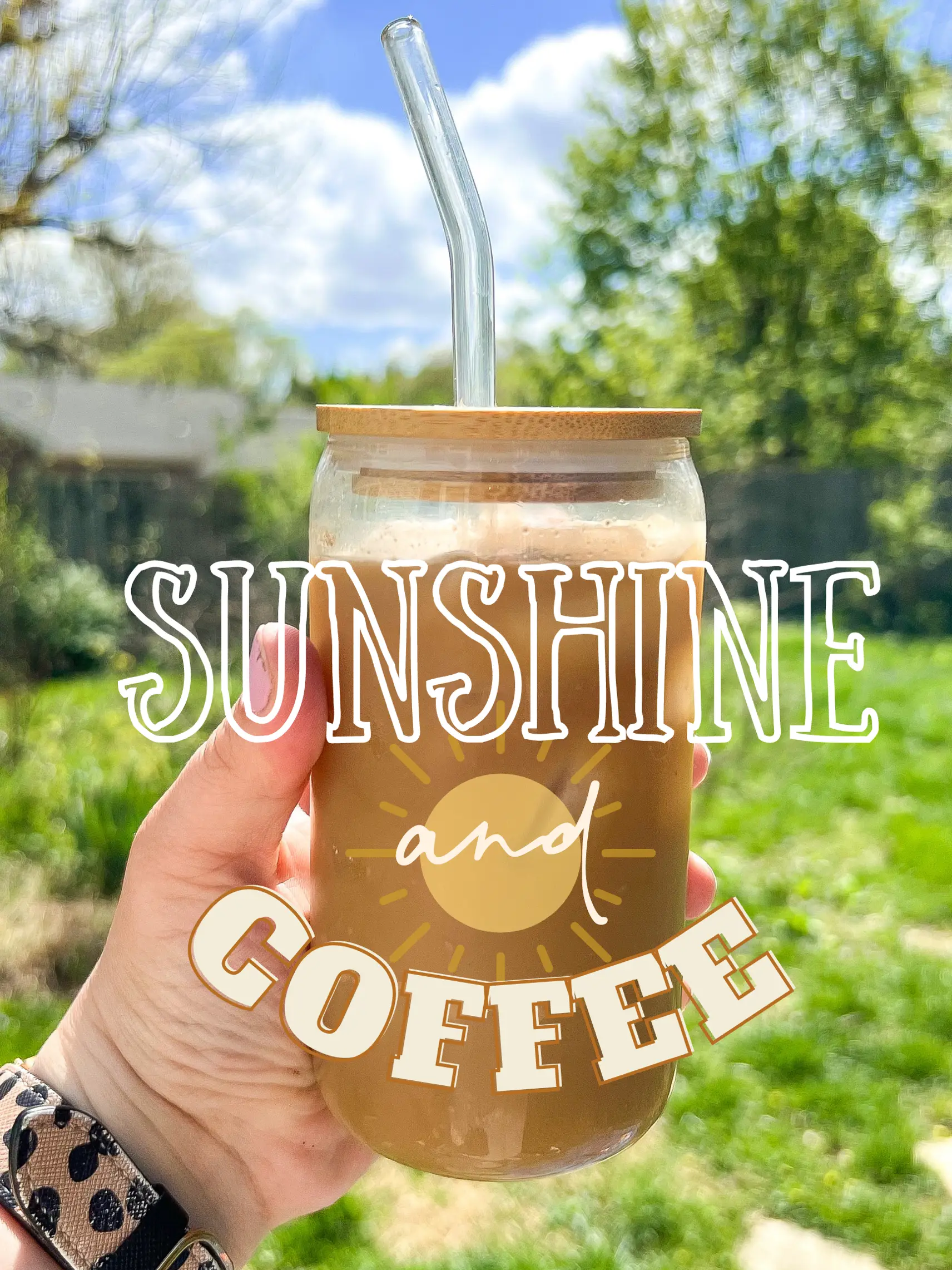 Iced Coffee + Sunshine // Glass Mug