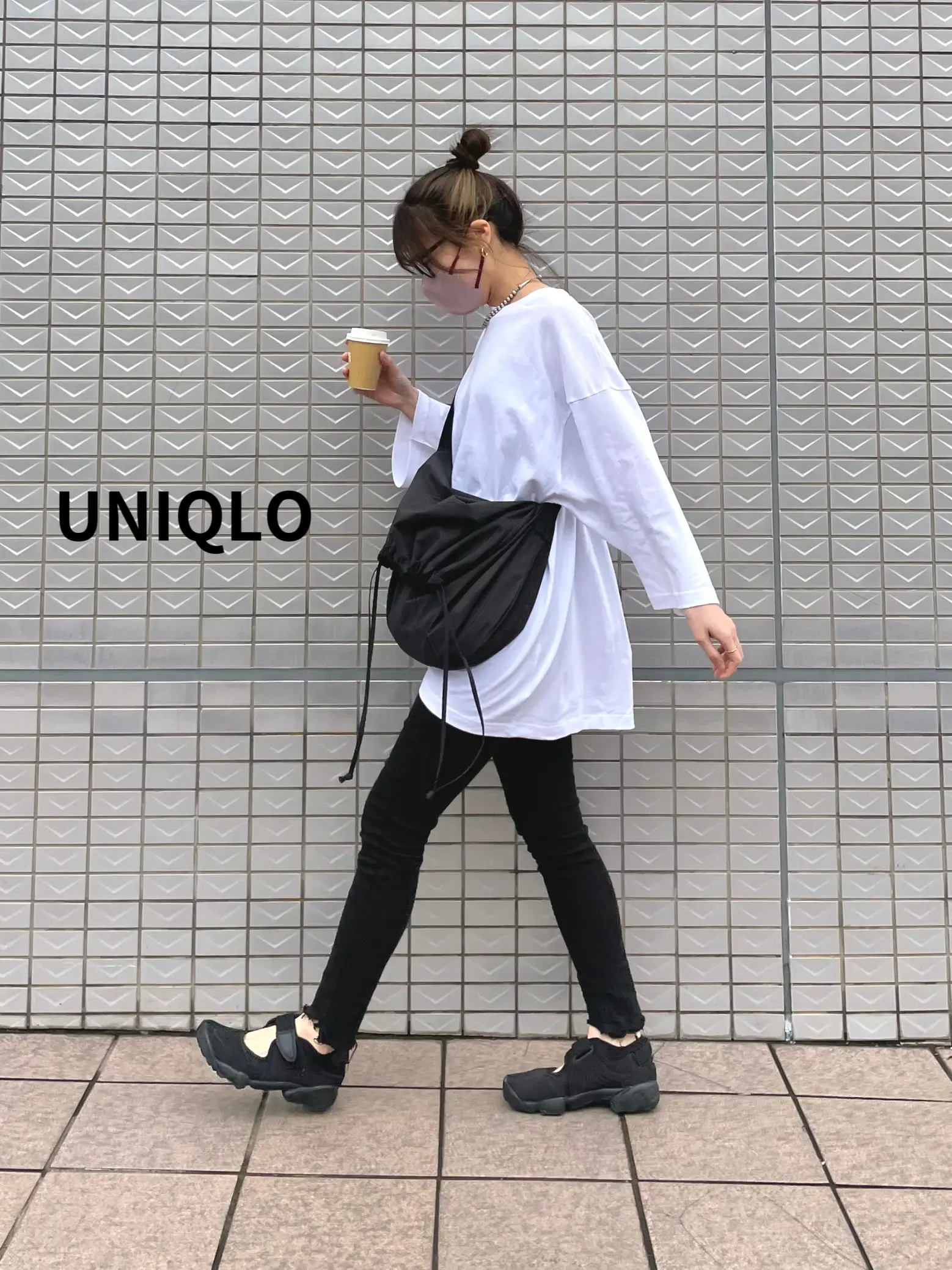 UNIQLO最強bag👜🖤ドローストリングショルダーバッグ | ごっぴーが投稿