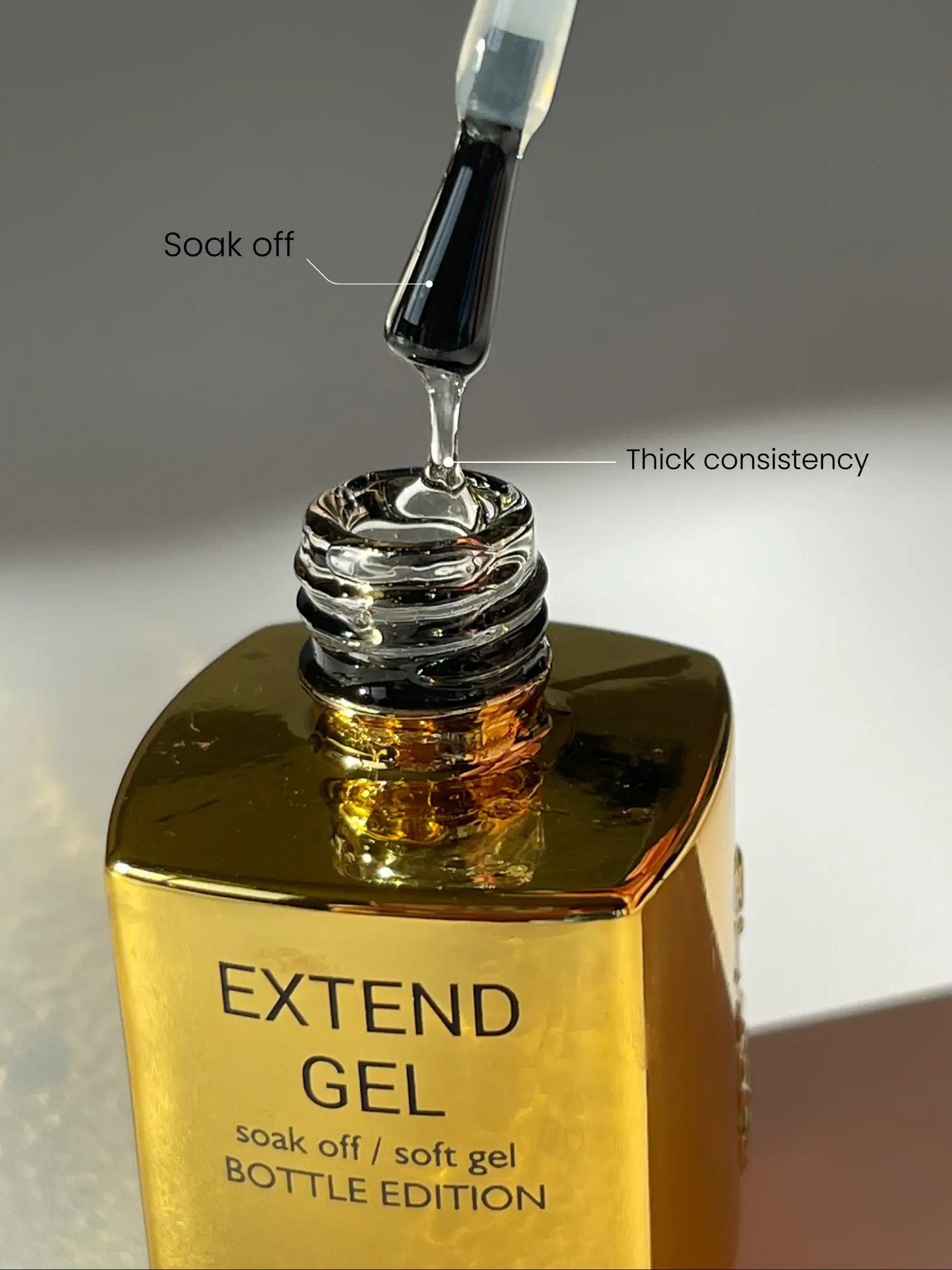 Apres Gel-X Extend Gel Soak Off Gold Bottle 0.5 Fl-oz.