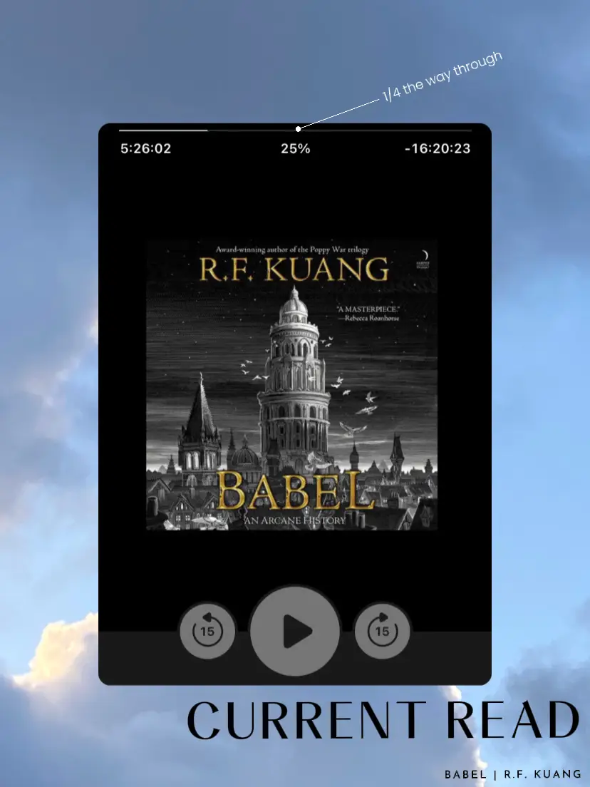 So I finally read Babel by R. F. Kuang