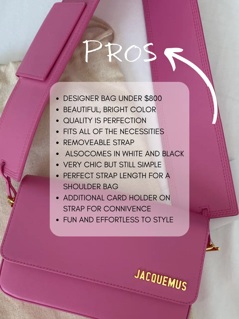 Bright pink 2024 designer bag