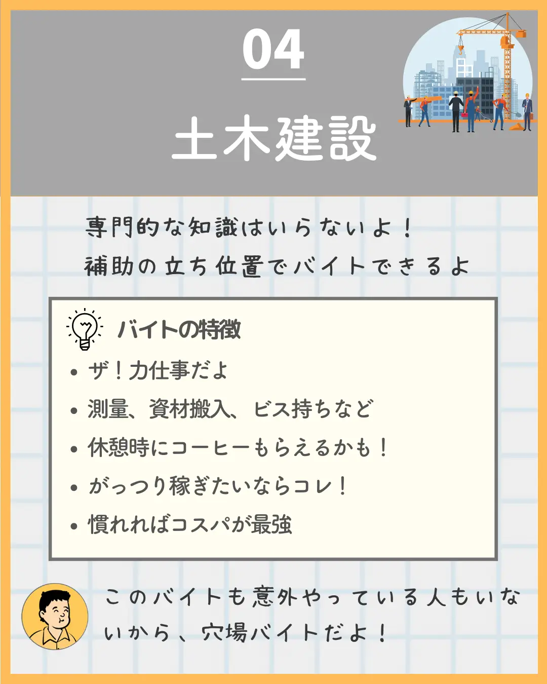 土木作業アルバイト 1週間程度　1日15000円　定員4名