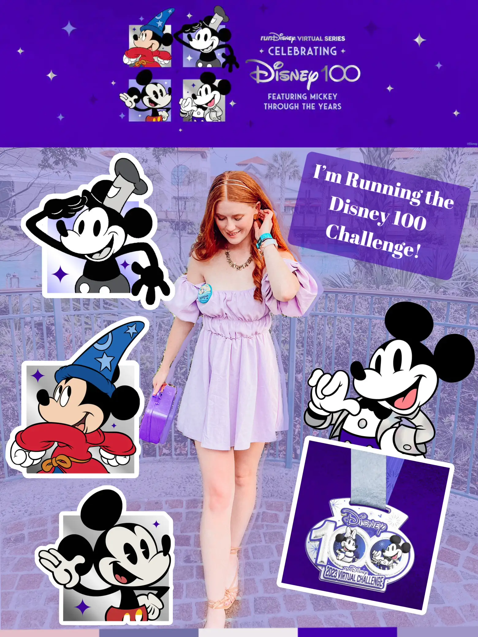 Celebrate Disney100 Featuring Mickey During the 2023 runDisney Virtual  Series