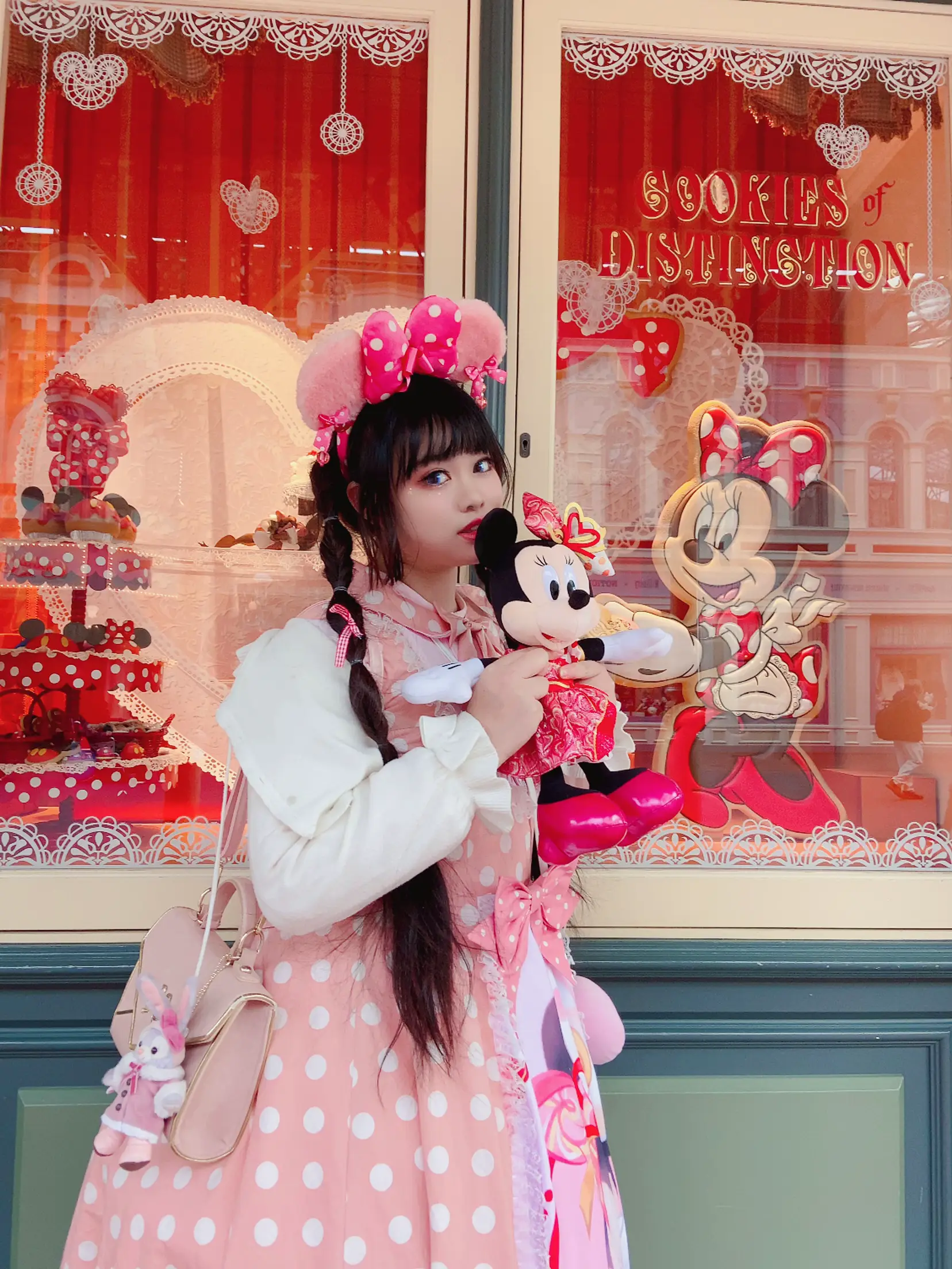 春バーゲン シャーリーテンプル♡うさぎ♡ダルマオール♡ピンク80 ベビー服(~95cm)