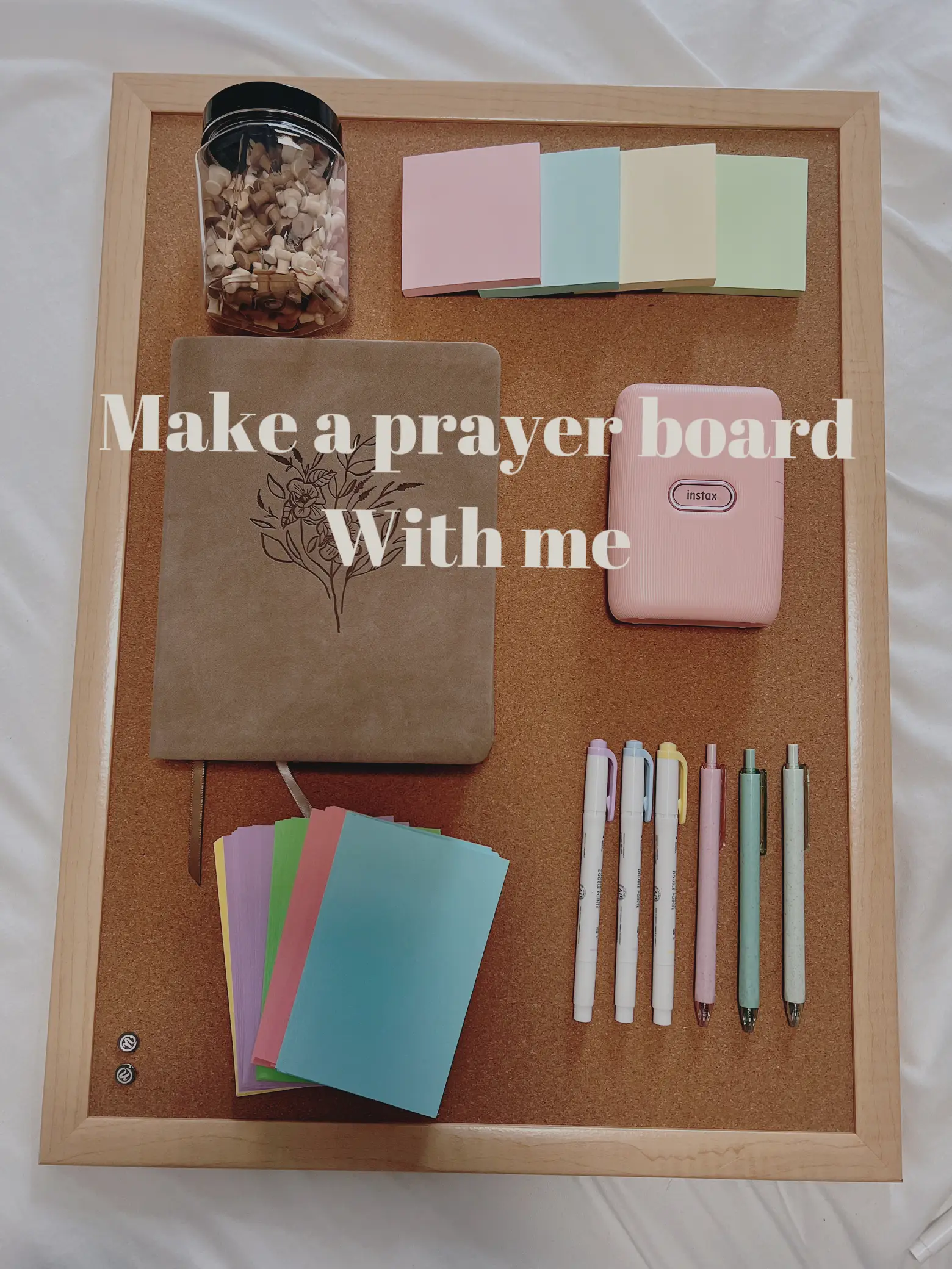 How to make a PRAYER board  tutorial, supplies, vision for prayer life 