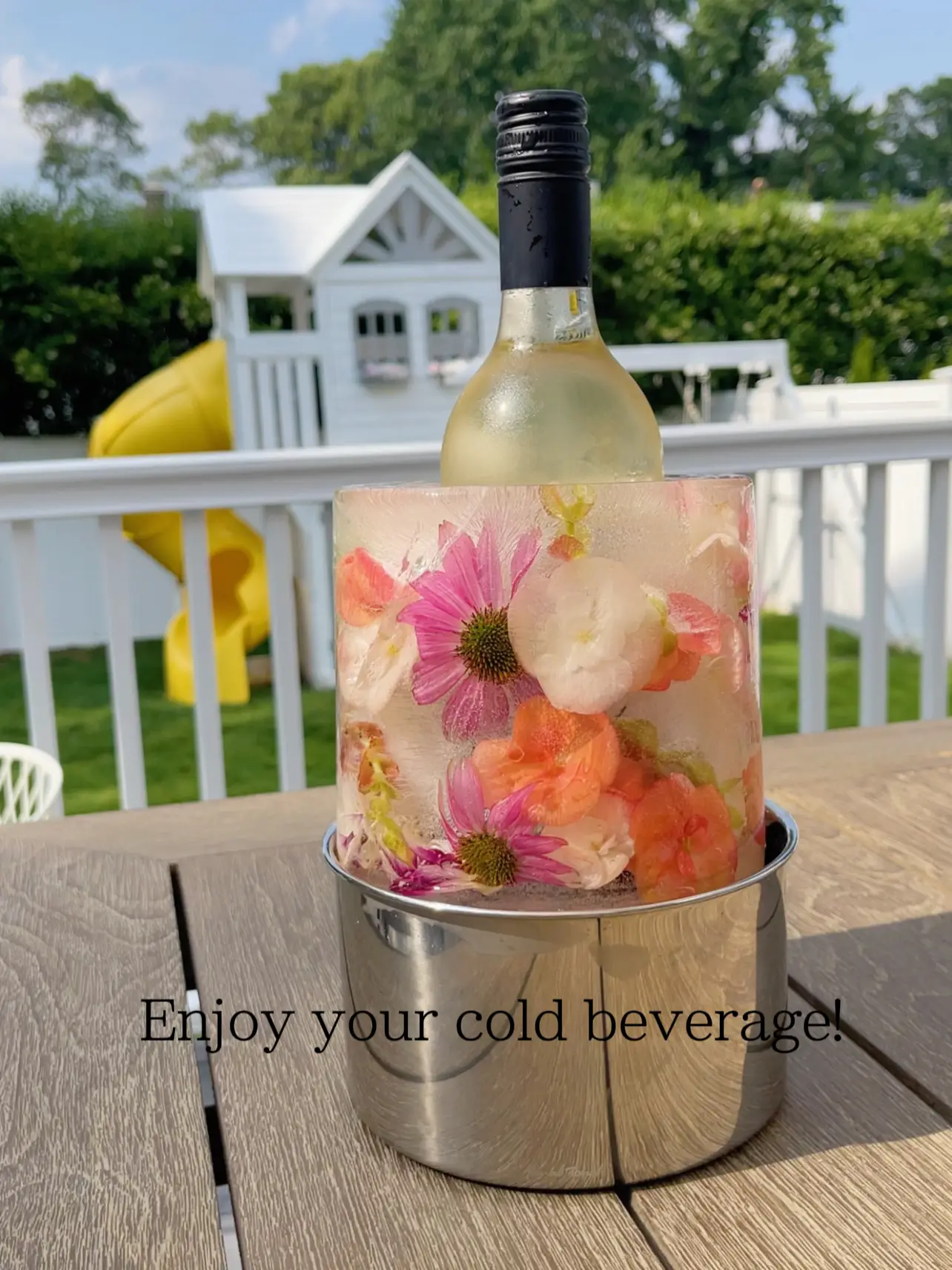 DIY Ice Wine Mold, Wine Chiller Bucket, Customised Ice Bucket for Your Champagne, Perfect for Hosting Gift Ideas