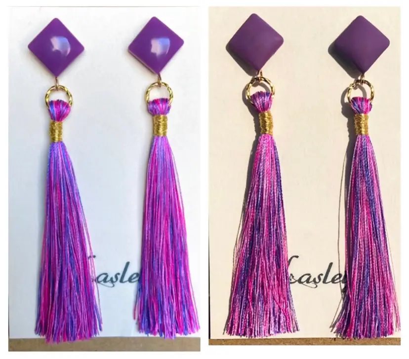 被らないけど、作ったら高くついちゃったタッセルピアス 