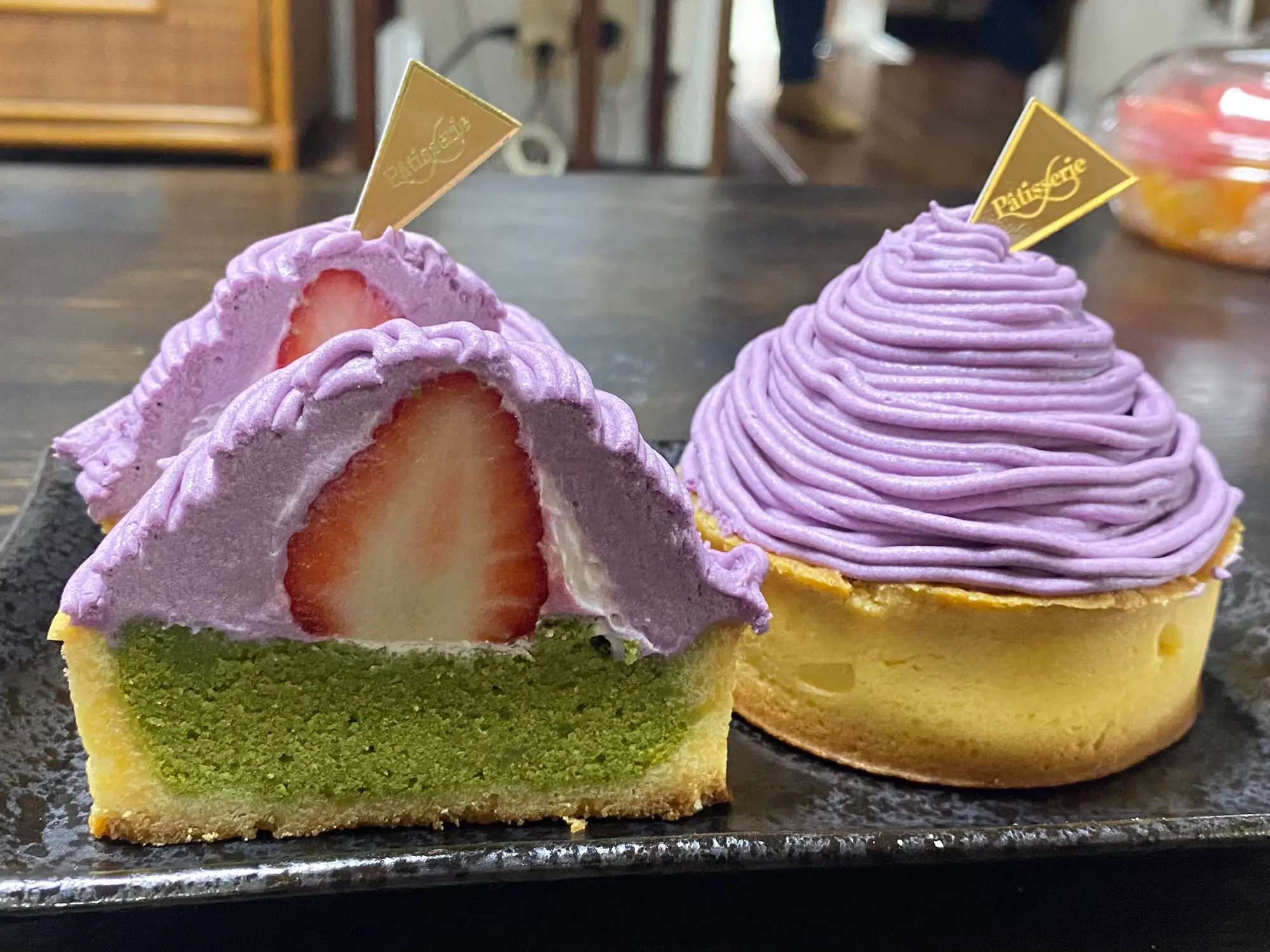 抹茶と紫芋のモンブランタルト🍰 | ケーキ大好きちゃんが投稿した