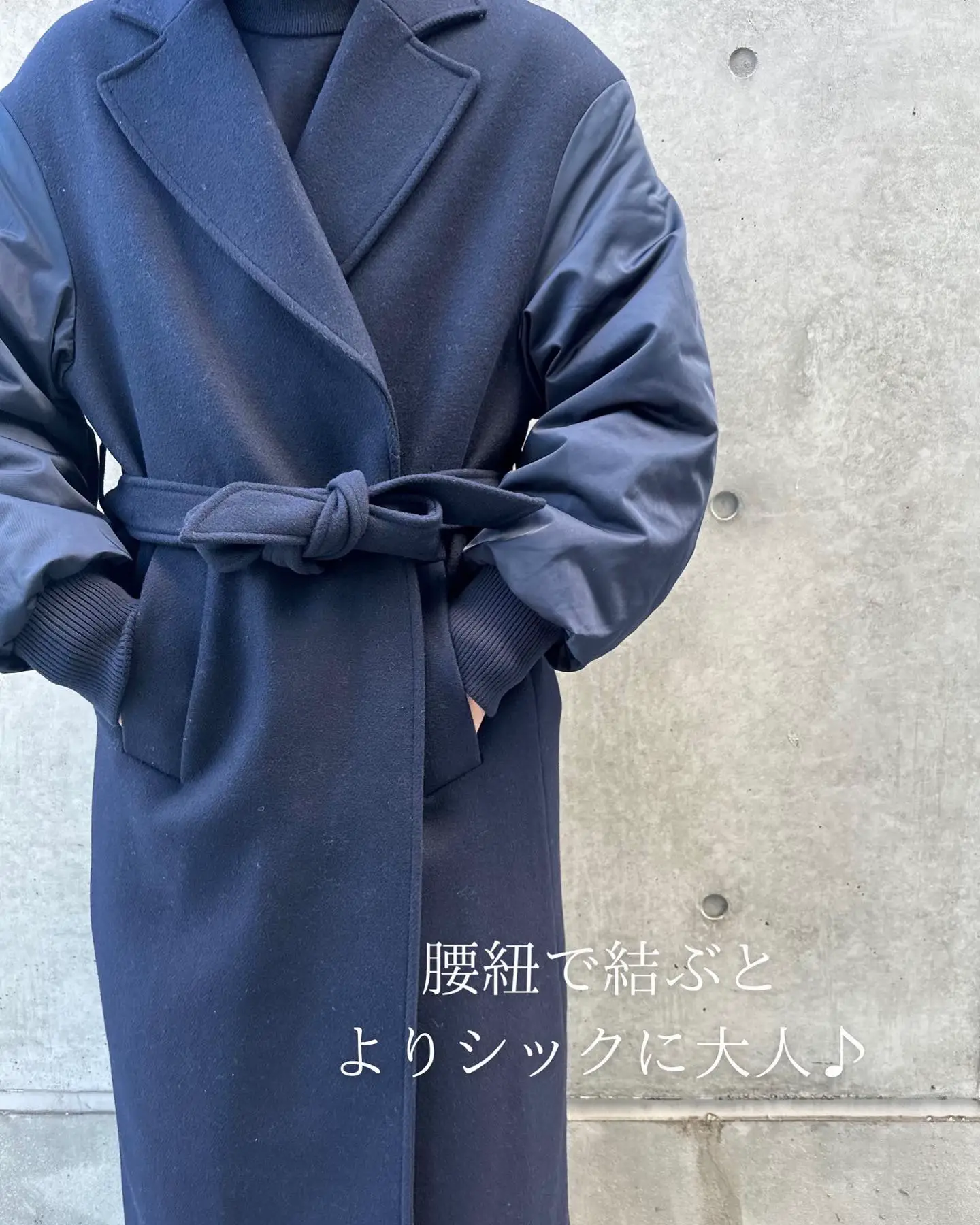 ZARA マッチングボンバーコート ネイビー - レディースファッション