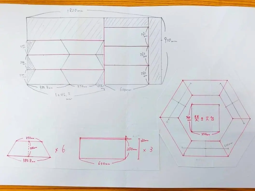 DIY】低コストでヘキサテーブルを作ってみた！ | y.y_outdoorが投稿したフォトブック | Lemon8