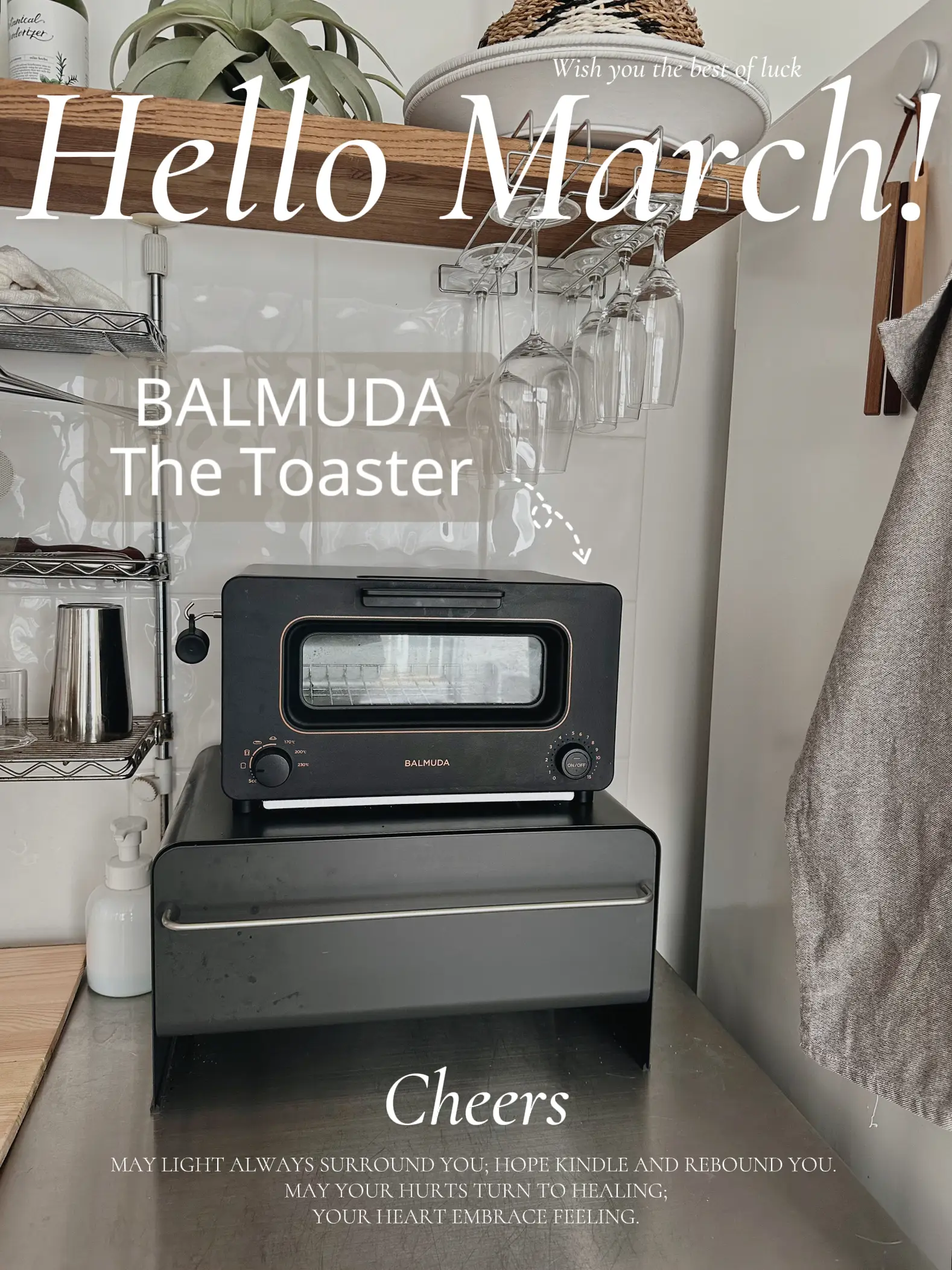 大好評 バルミューダ トースター専用ラック マグネット脱着可 黒色