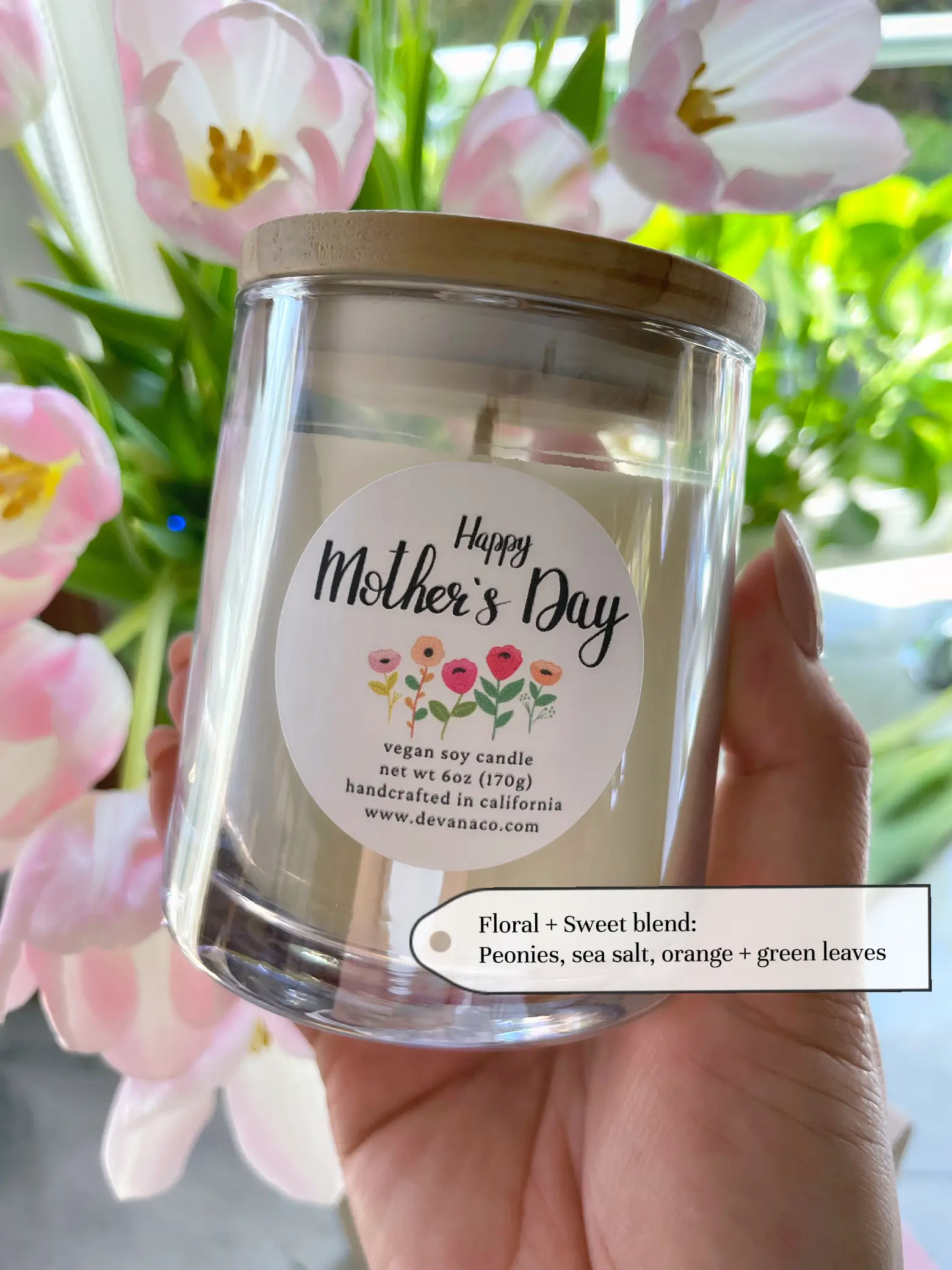 Gift for Mothers Day, Gifts for Mom, Gifts From Children, Cute Gifts,  Meaningful Gift, Soy Candle, Vegan Candles, Moms Birthday 